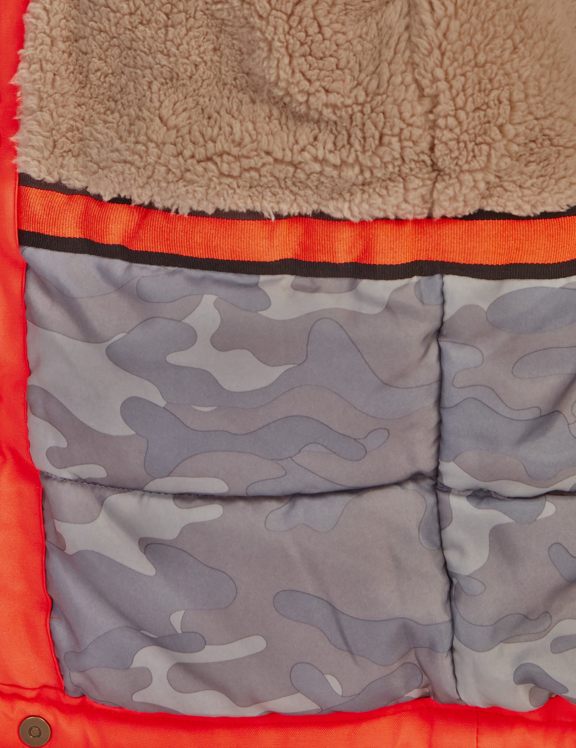 Detachable Faux Fur Hooded & Padded Jacket with Stormwear™ (1-7 Years) Image 2 of 5