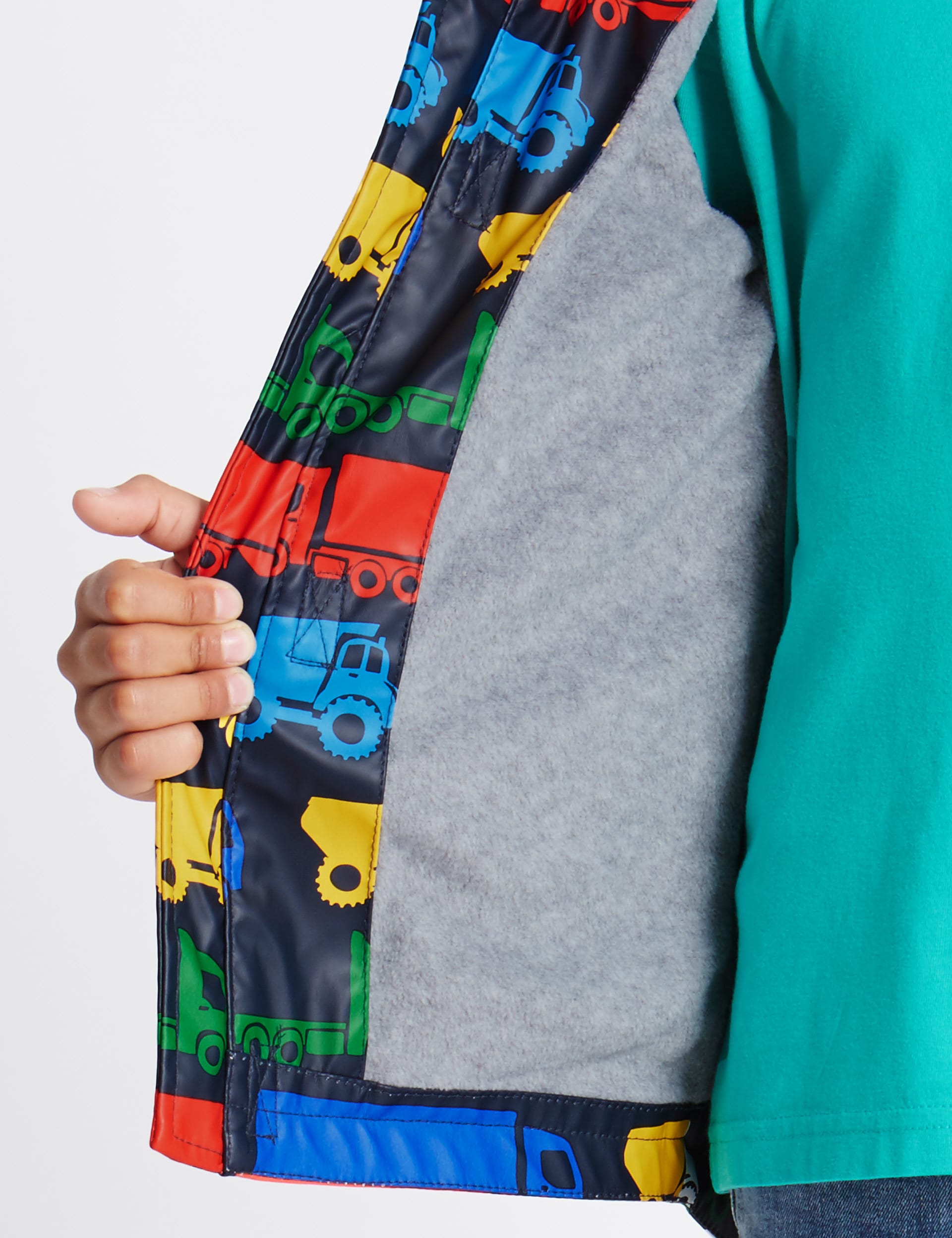 Car Print Hooded Jacket (1-7 Years) Image 2 of 7