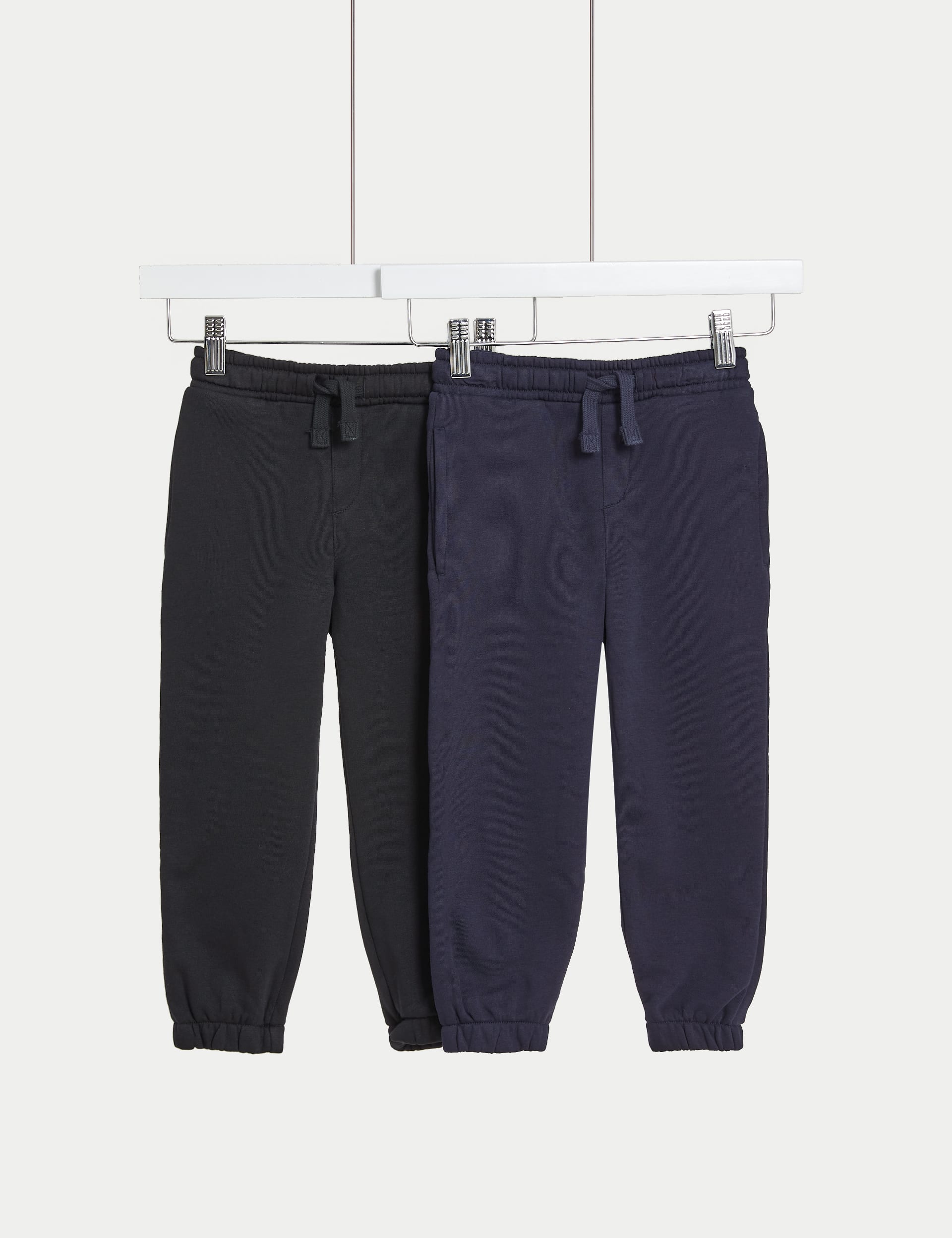 2pk Cotton Rich Joggers (2-8 Yrs)