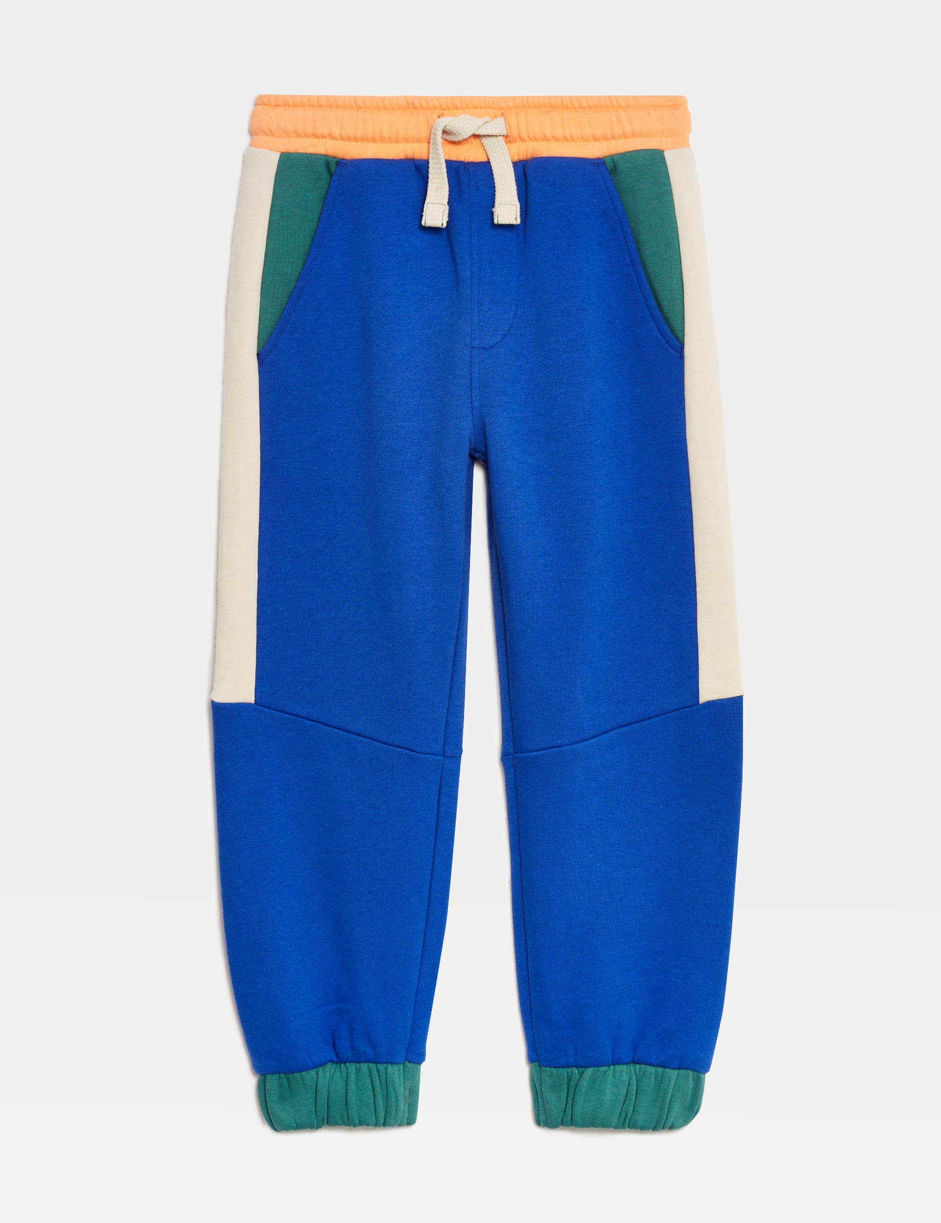 Cotton Rich Colour Block Joggers (2-8 Yrs)