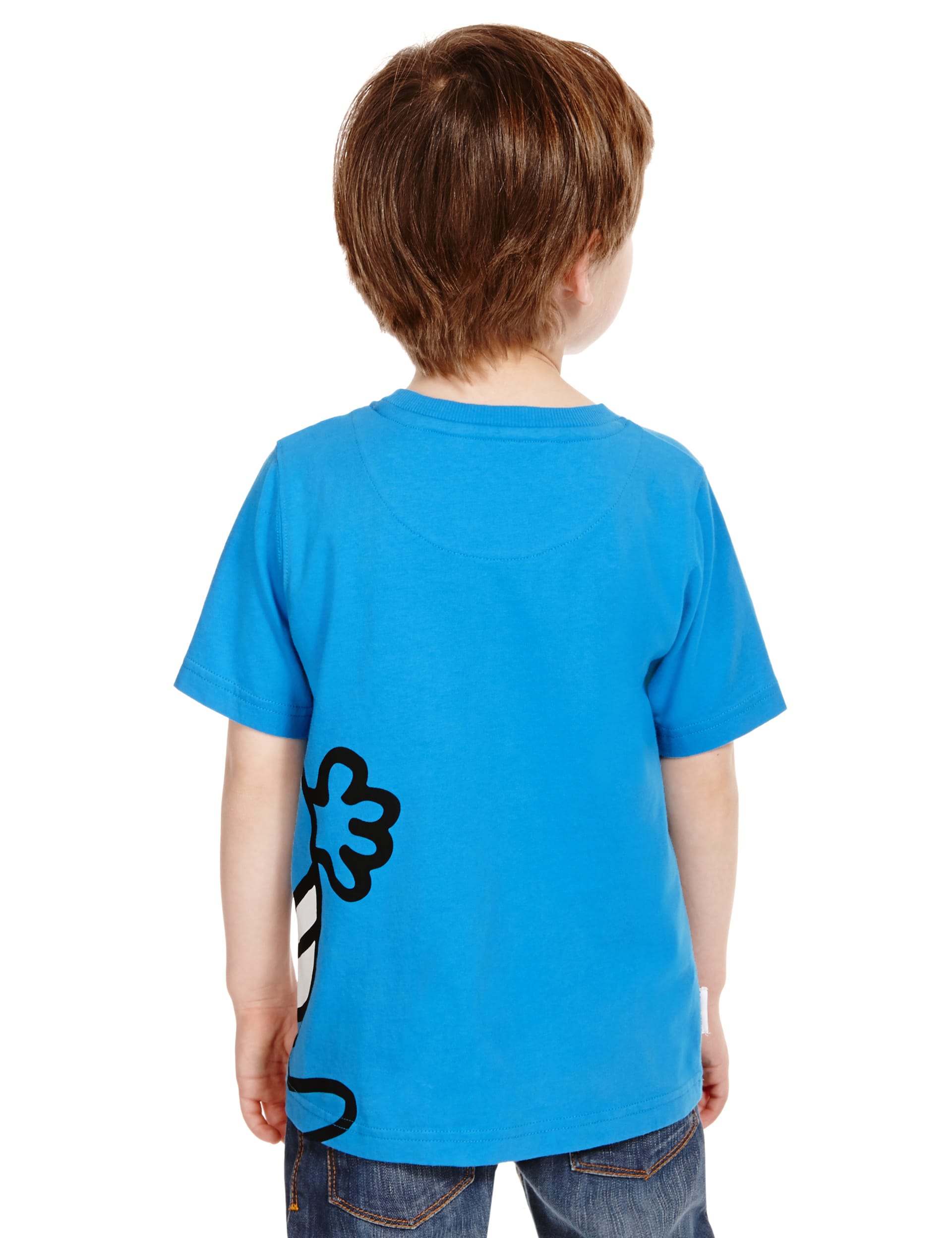 Pure Cotton Crew Neck Mr Bump Boys T-Shirt (1-7 Years) Image 2 of 5
