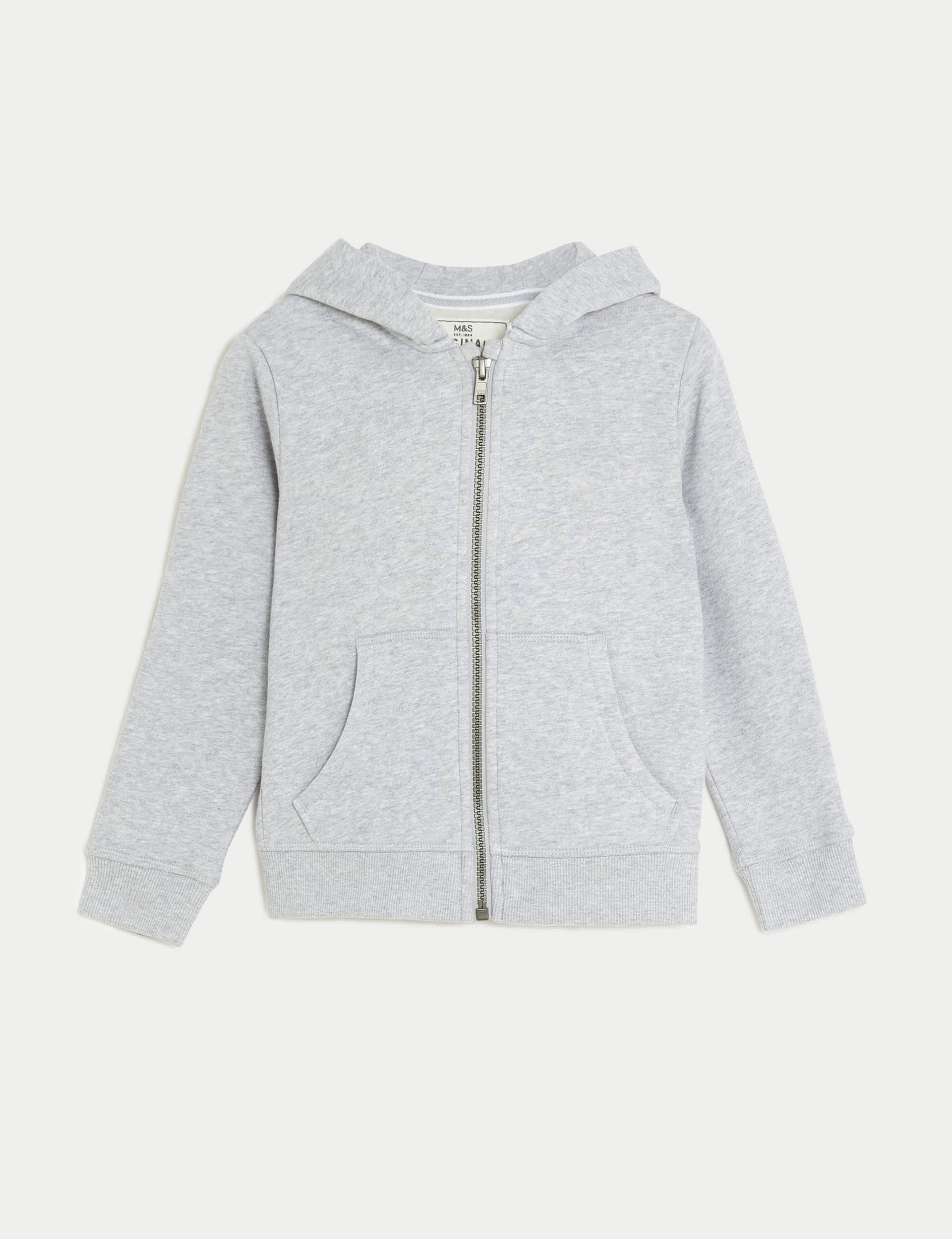 Cotton Rich Plain Hoodie (2-7 Yrs)