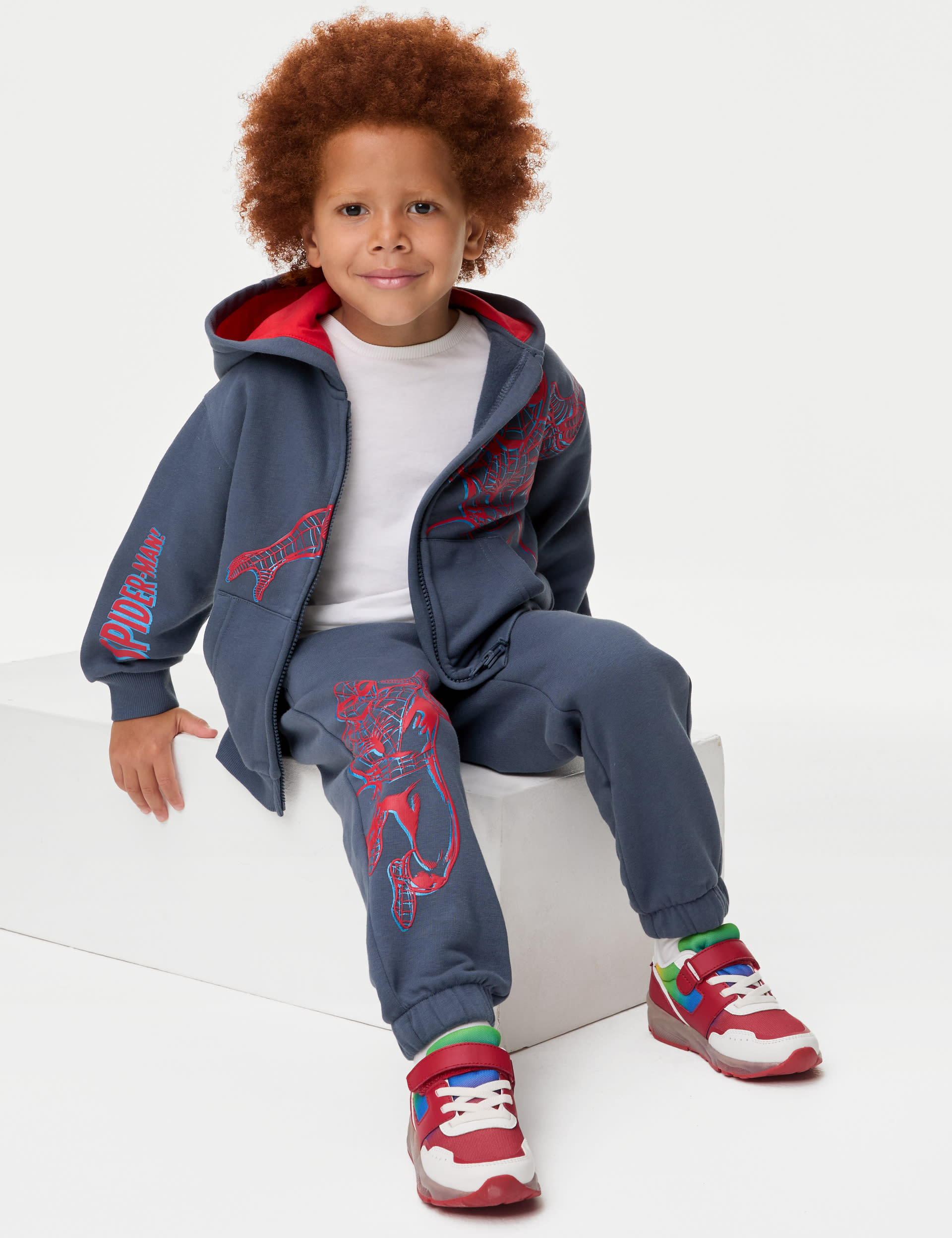 Cotton Rich Spider-Man™ Joggers (2-8 Yrs) | M&S Collection | M&S