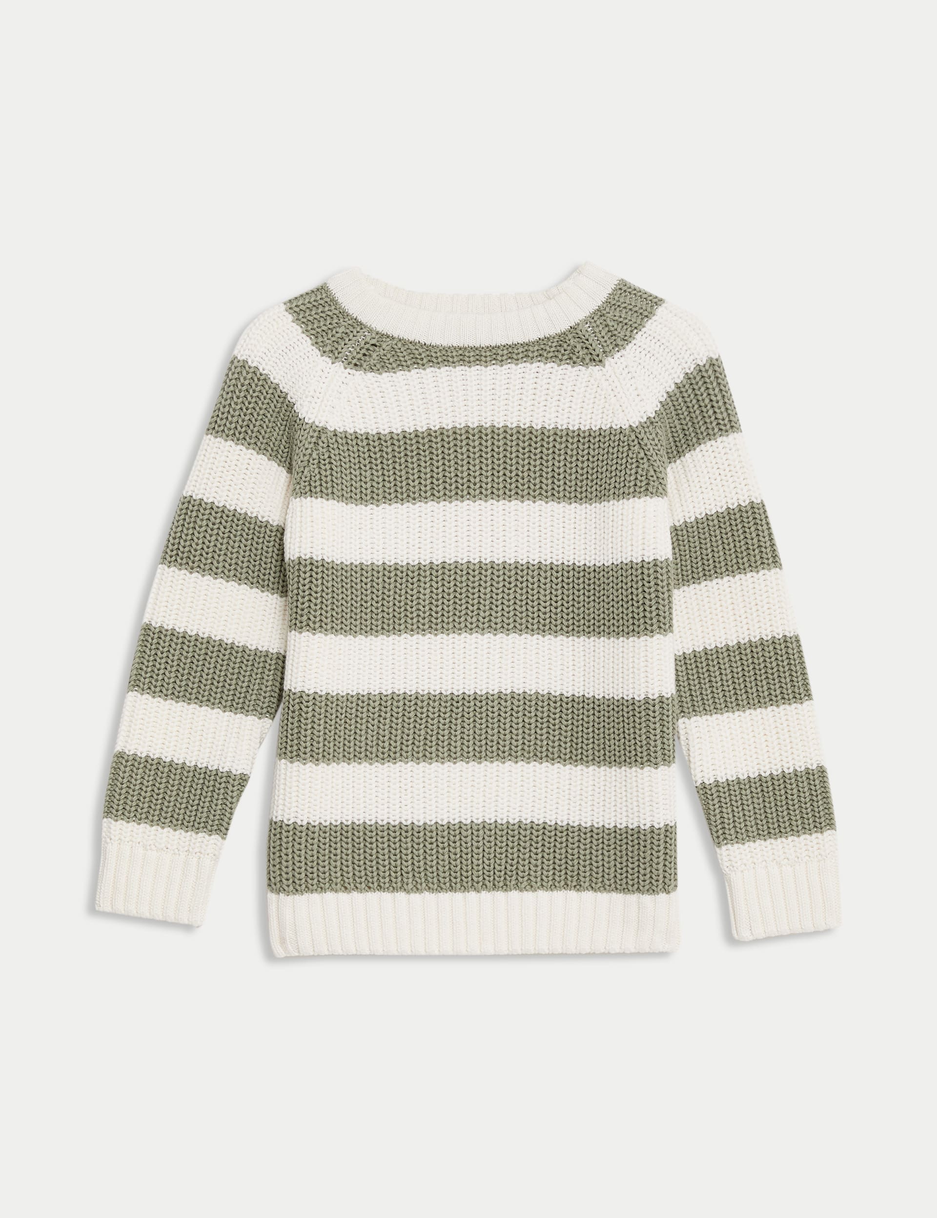 Pure Cotton Knitted Striped Jumper (3-8 Yrs)