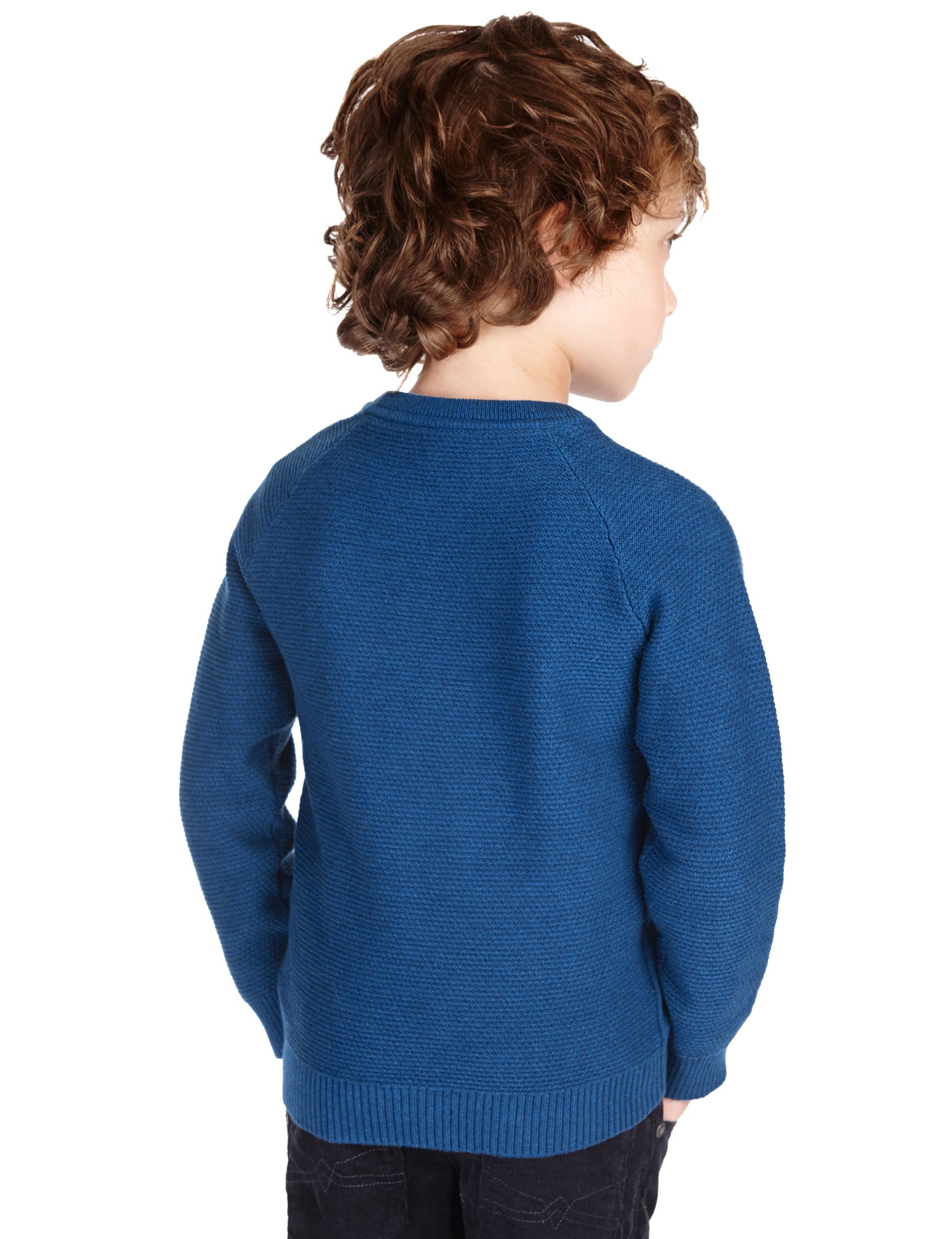Pure Cotton Rocket Print Jumper (1-7 Years) Image 2 of 3