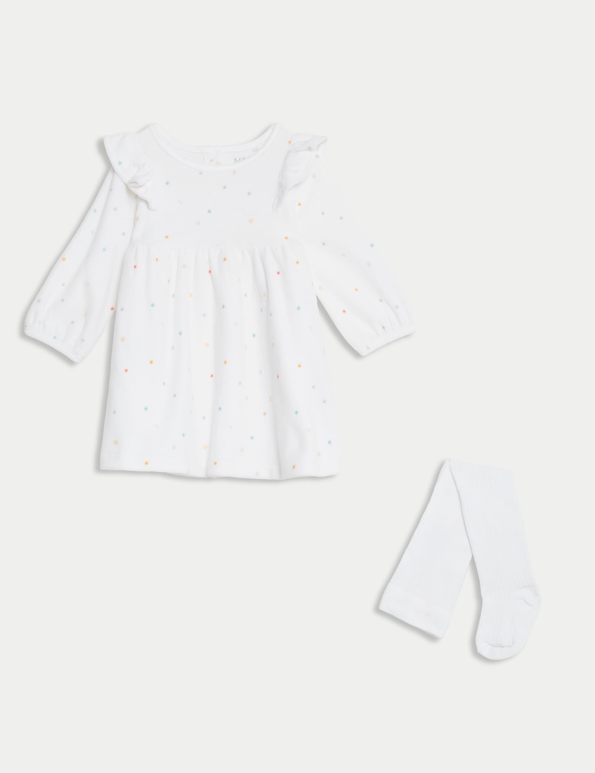 Velour Stars Dress with Tights (7lbs-1 Yrs)