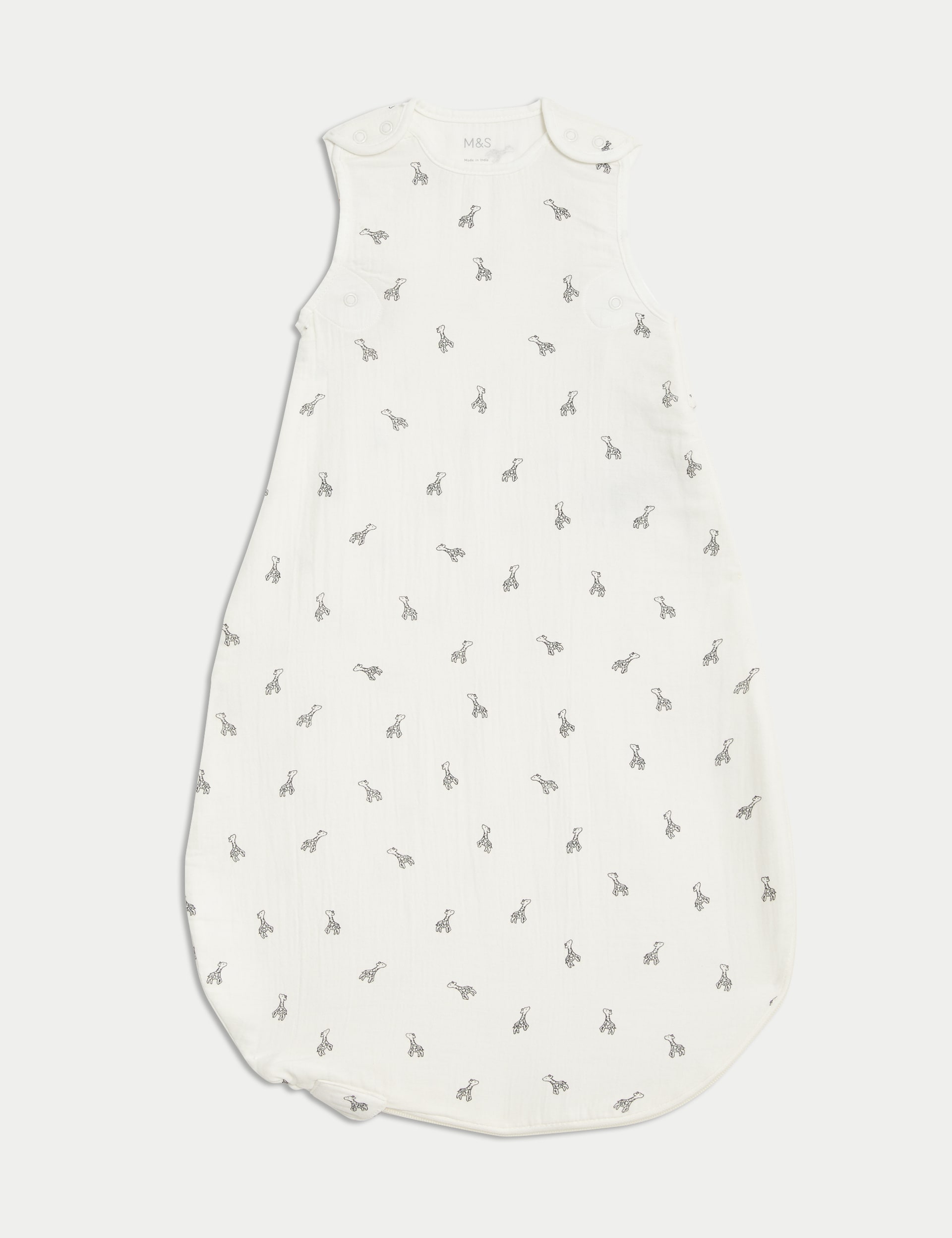 Pure Cotton Giraffe 0.5 Tog Sleeping Bag (0-3 Yrs)