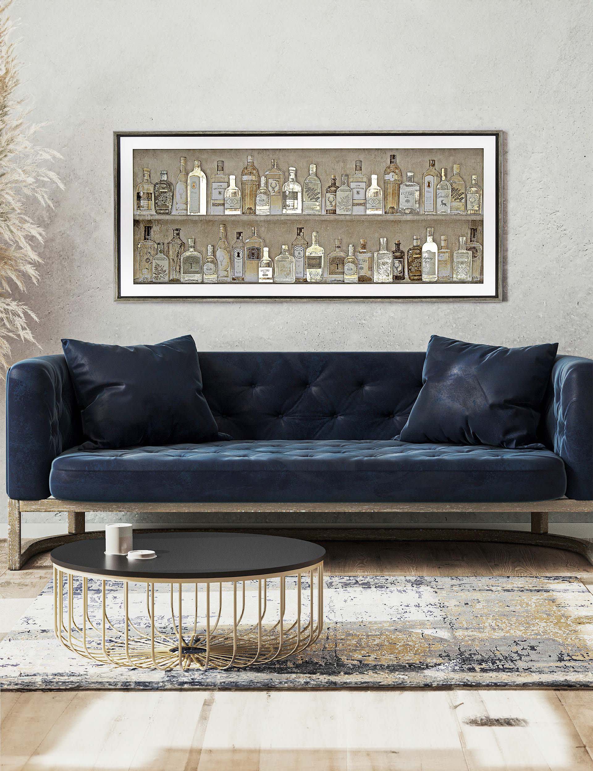 Gin Collection Rectangle Framed Art | Gallery Direct | M&S