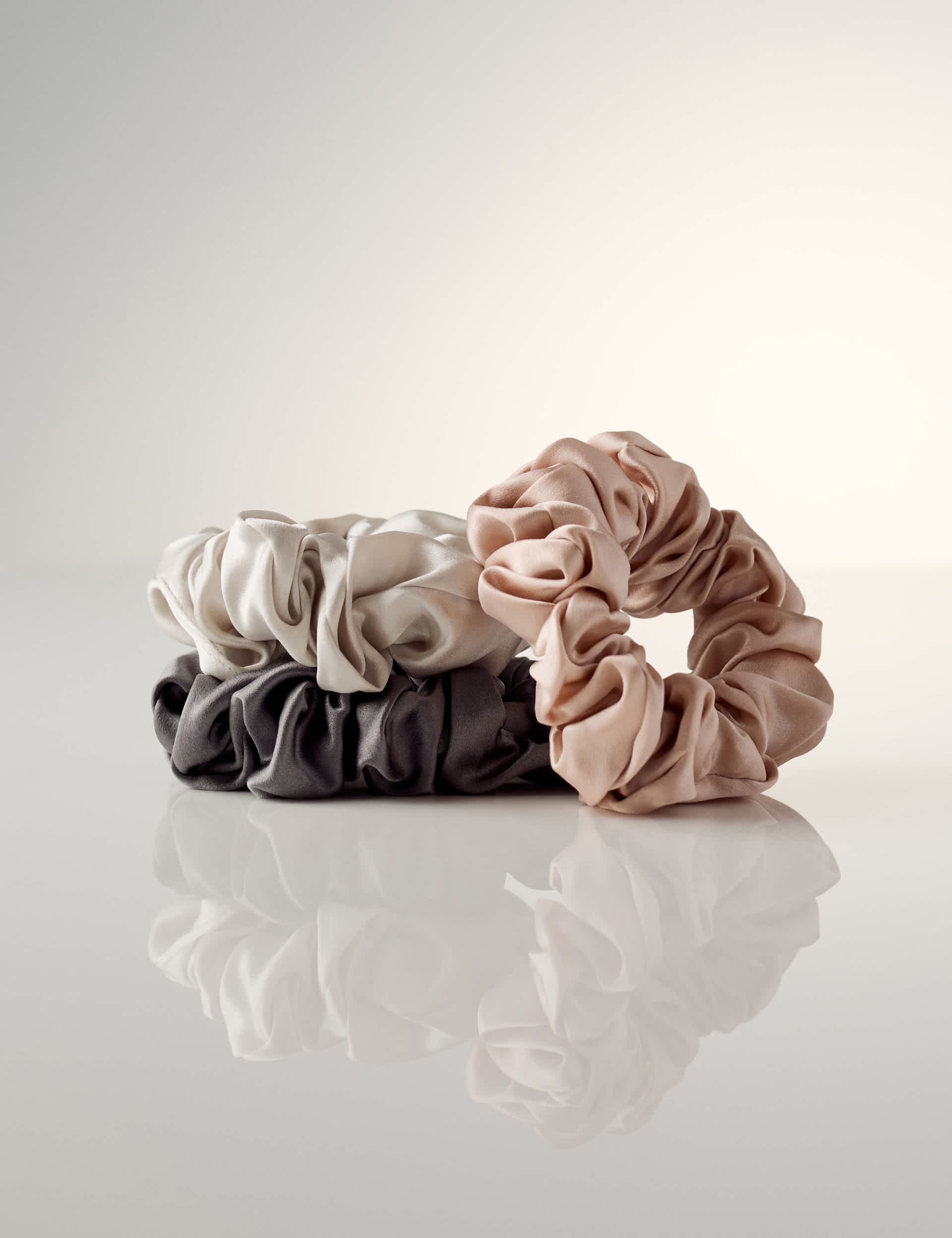 3pk Mulberry Silk Chunky Scrunchies