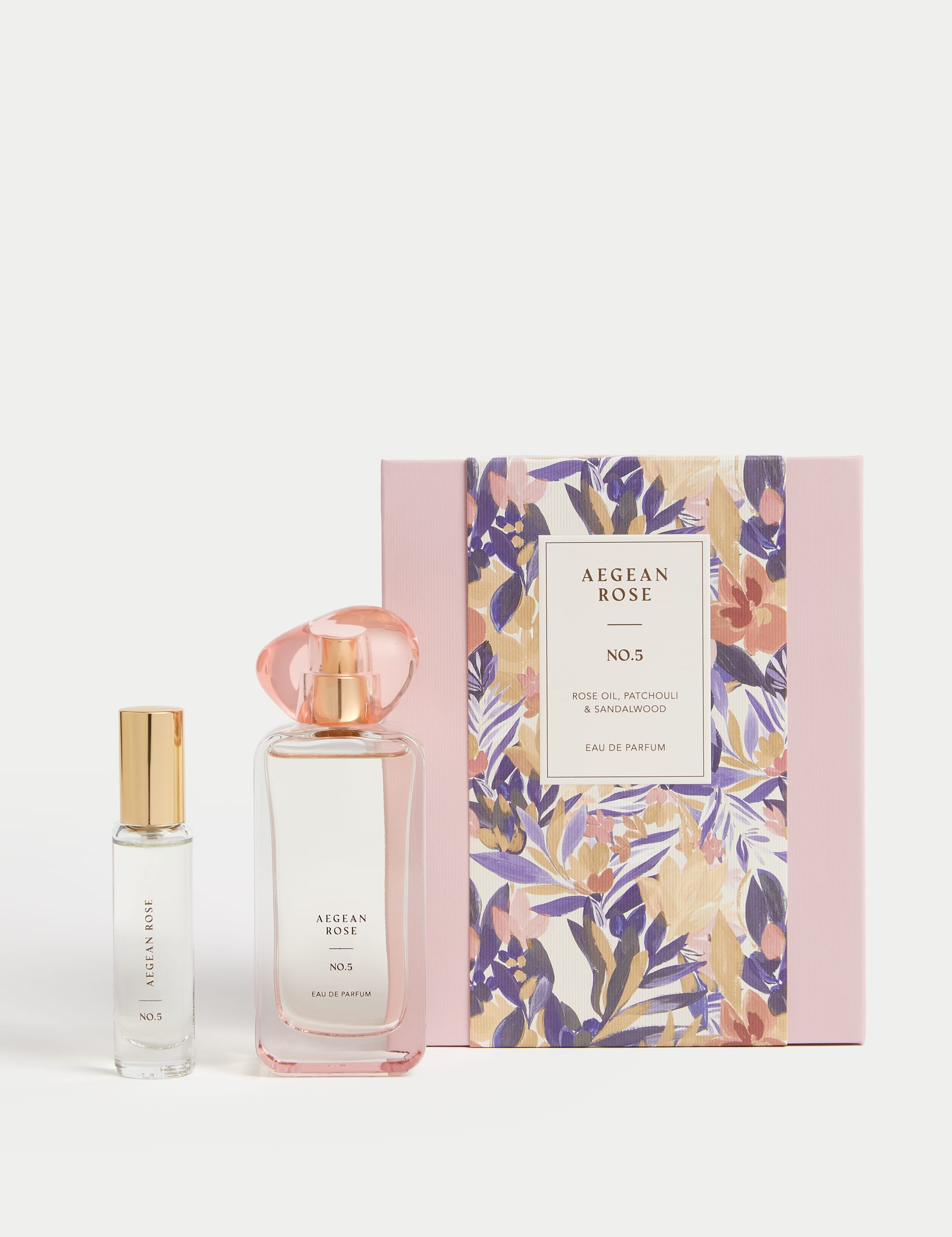 No.5 Aegean Rose Eau de Parfum Set with 48ml and 9ml Bottles
