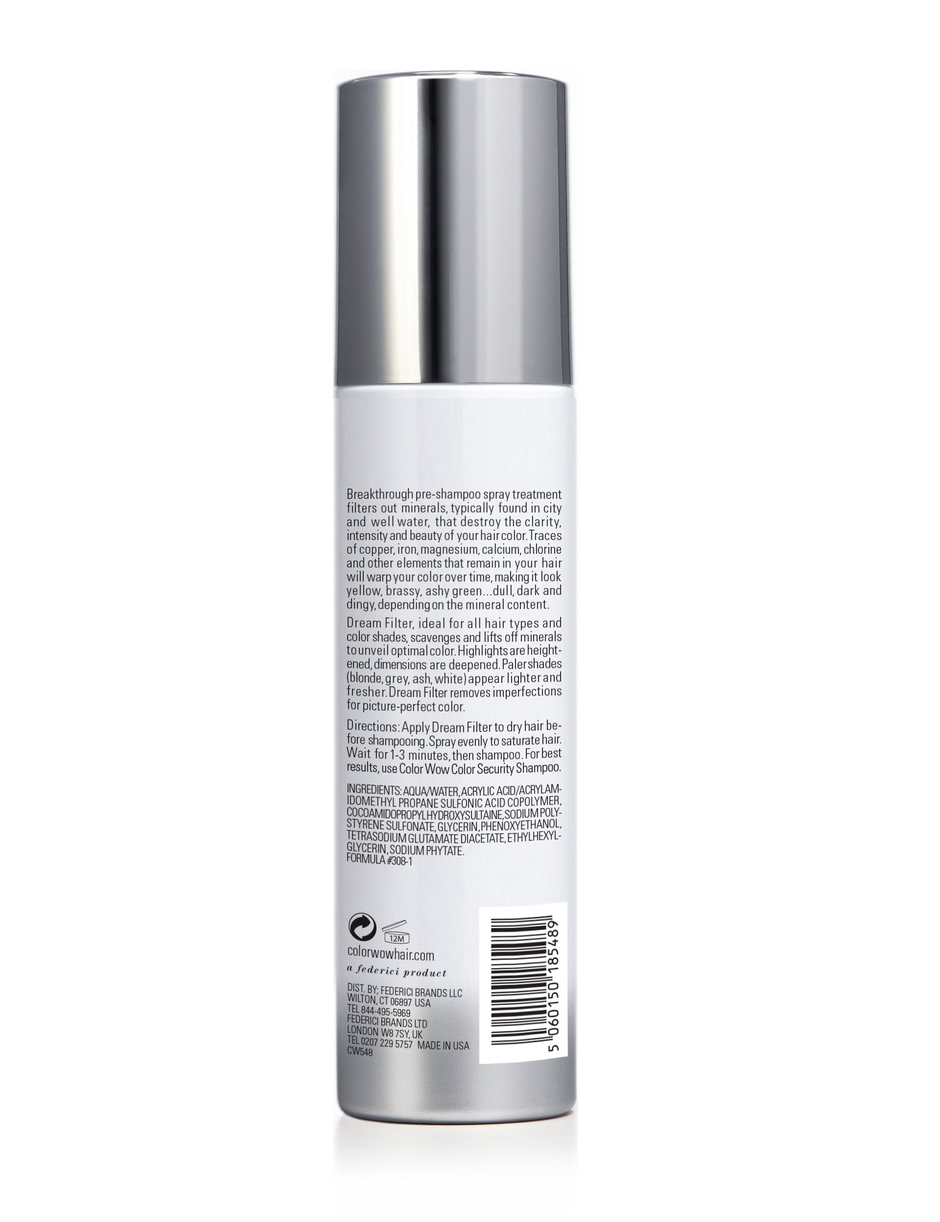 Pre-Shampoo Mineral Remover Spray Treatment for Hair 200ml