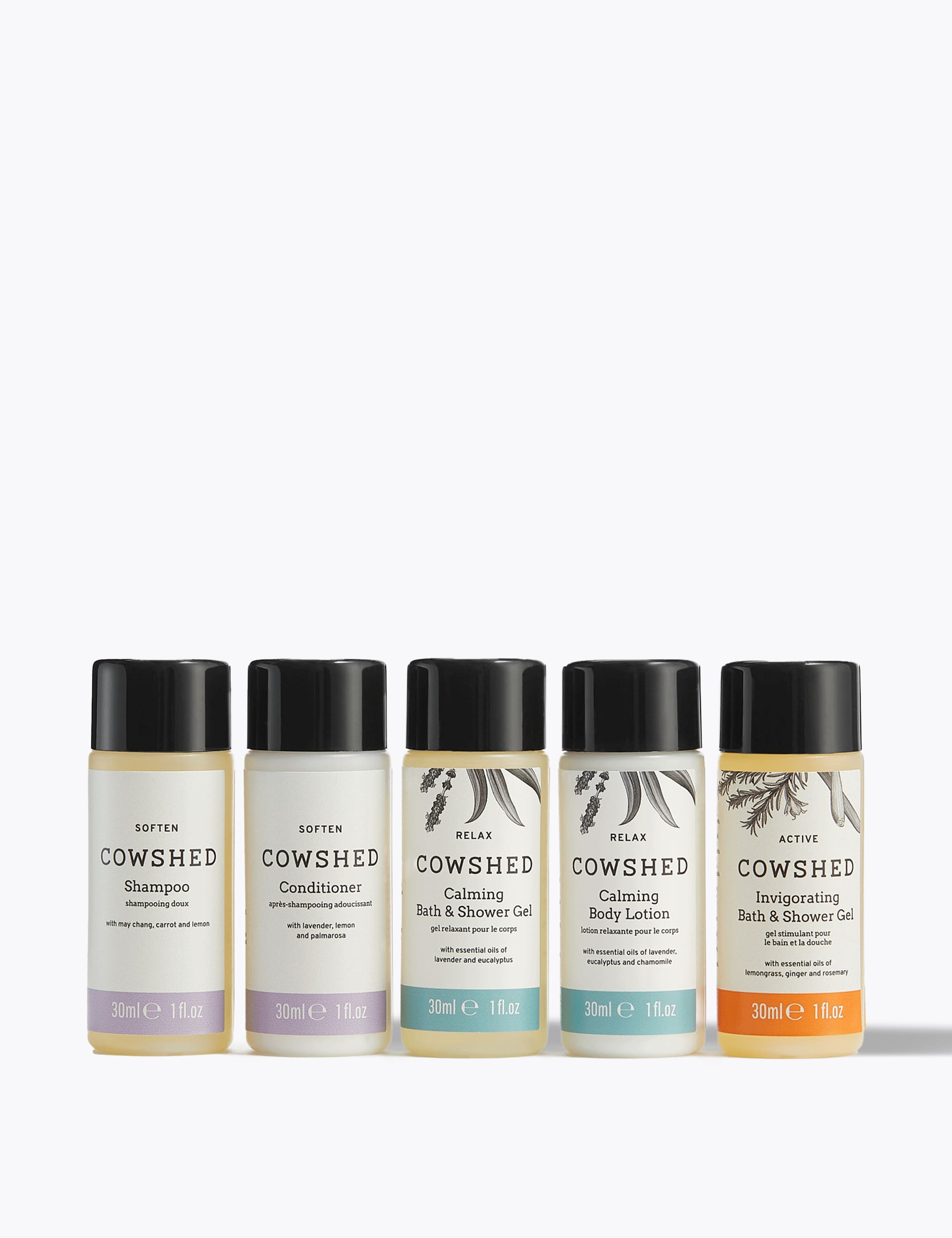Cowshed travel set bath and body