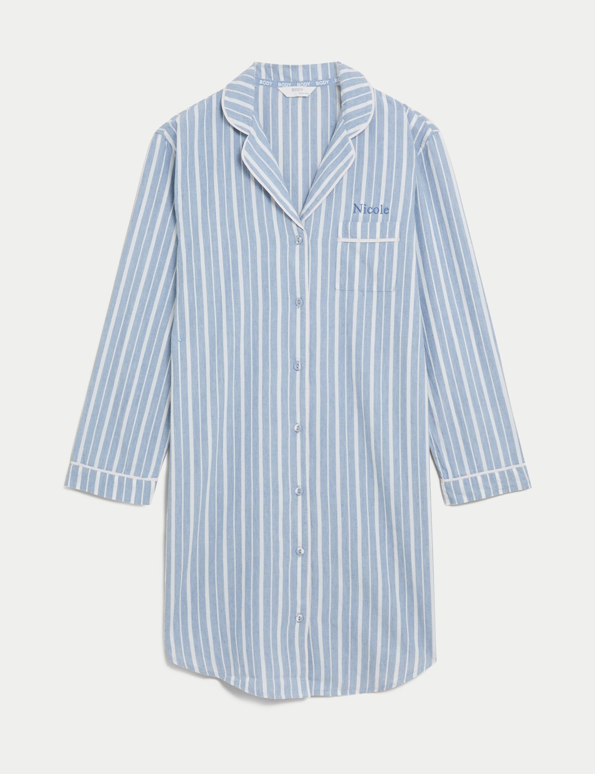 Personalised Women's Revere Nightshirt | M&S Collection | M&S