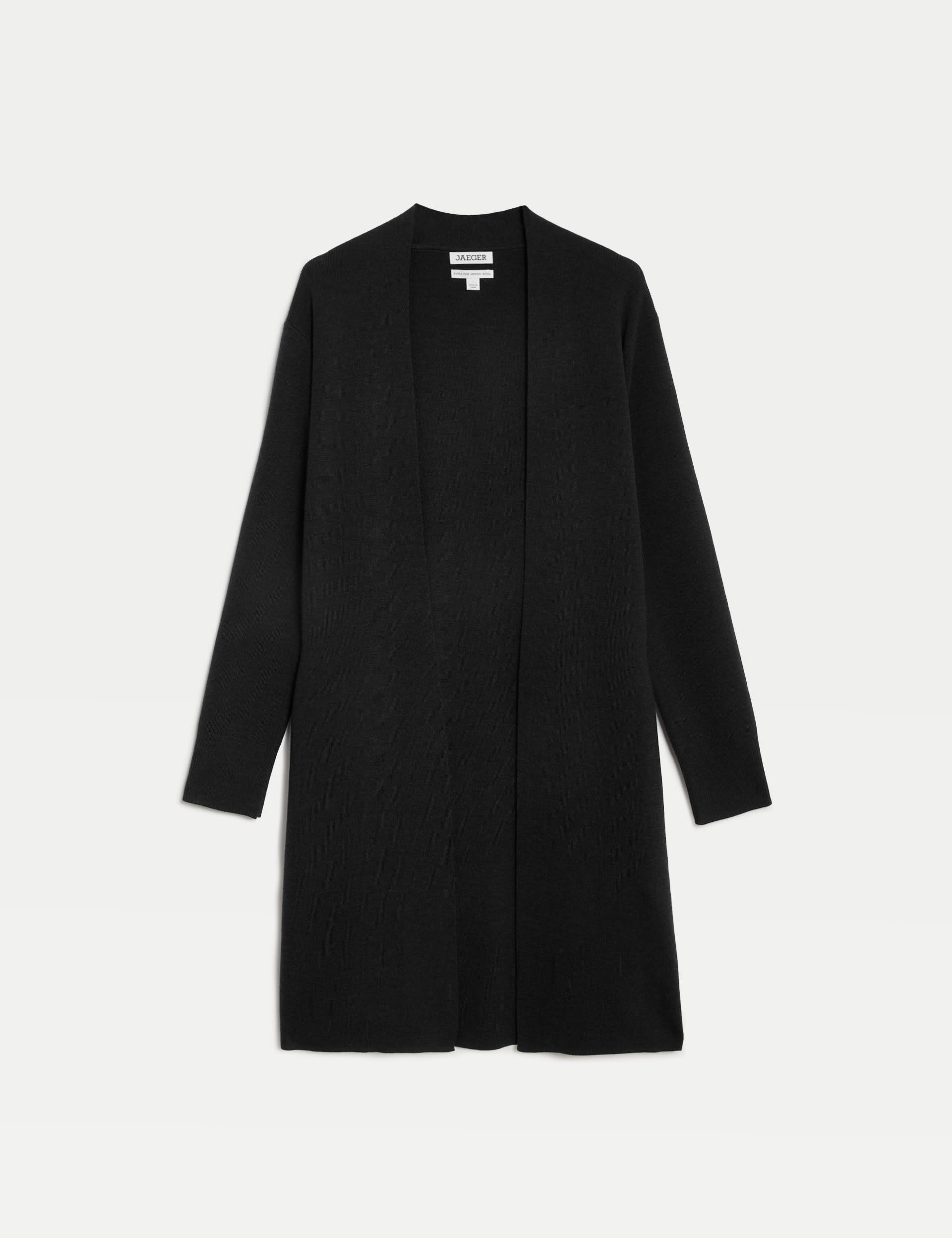 Pure Merino Wool Longline Cardigan