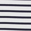 Pure Mercerised Cotton Striped Boat Neck Top - navystripe