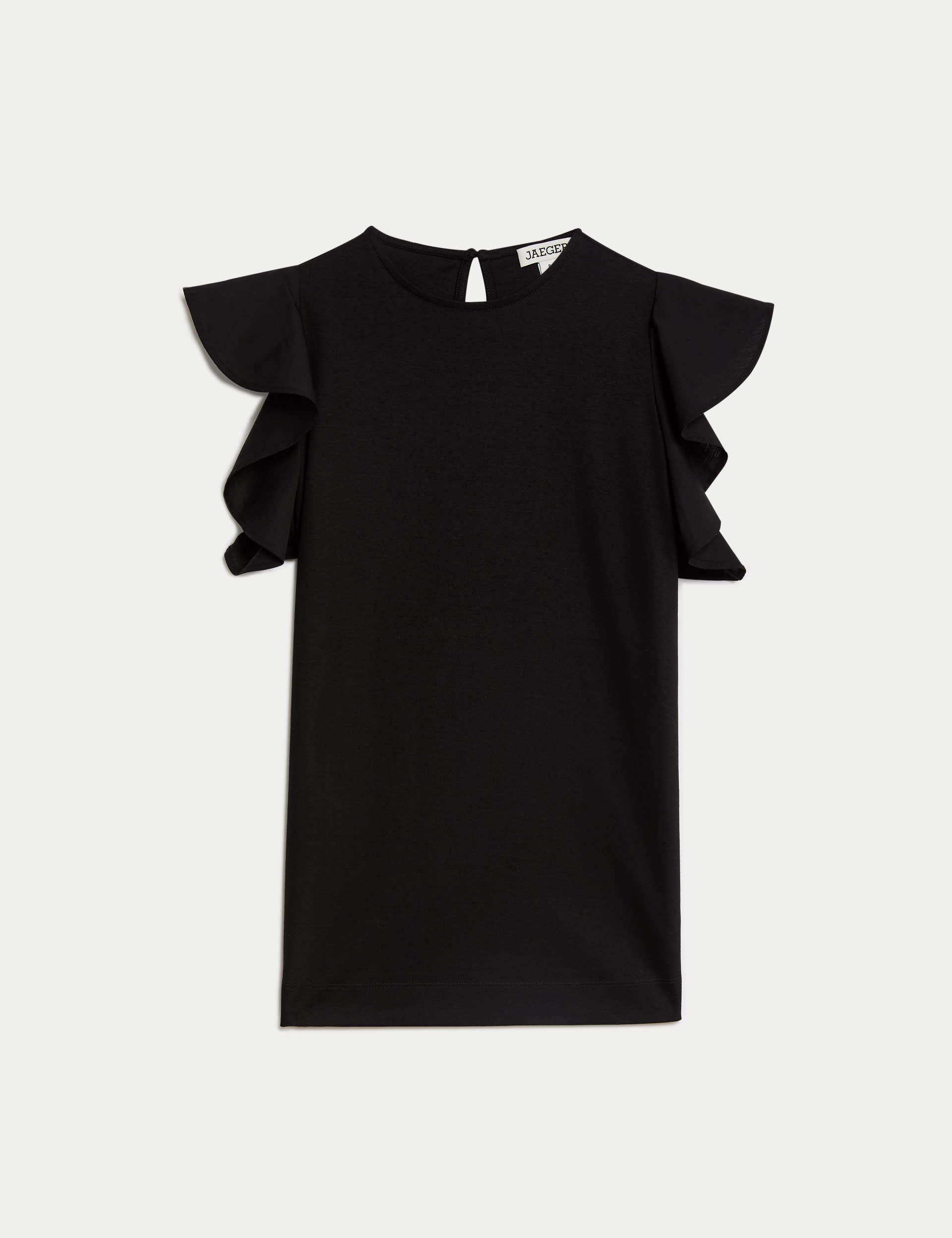 Pure Mercerised Cotton Ruffle Top