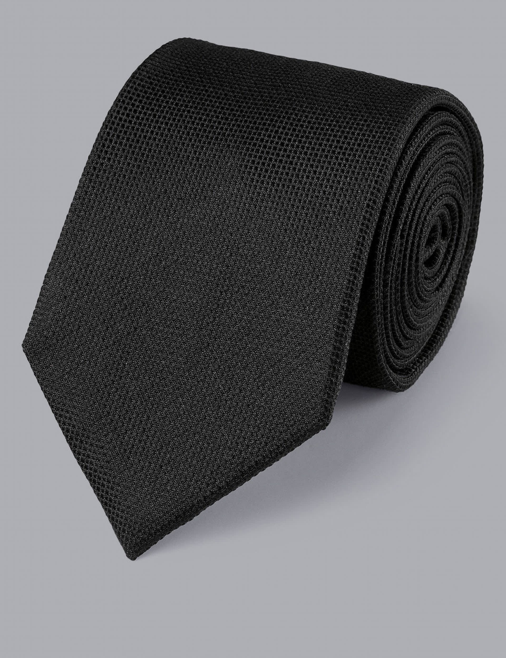 Textured Pure Silk Tie | Charles Tyrwhitt | M&S