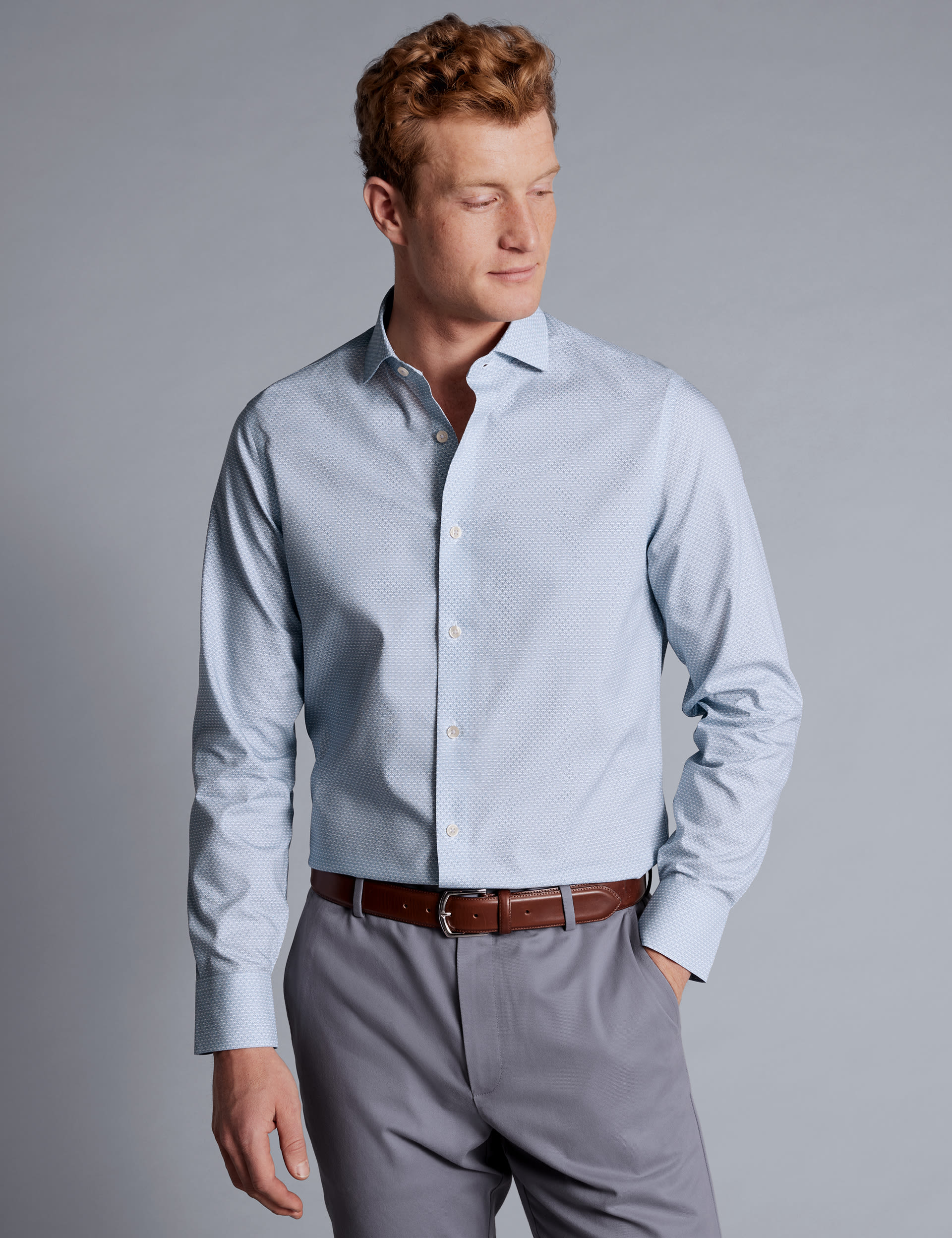 Slim Fit Non Iron Pure Cotton Print Shirt | Charles Tyrwhitt | M&S