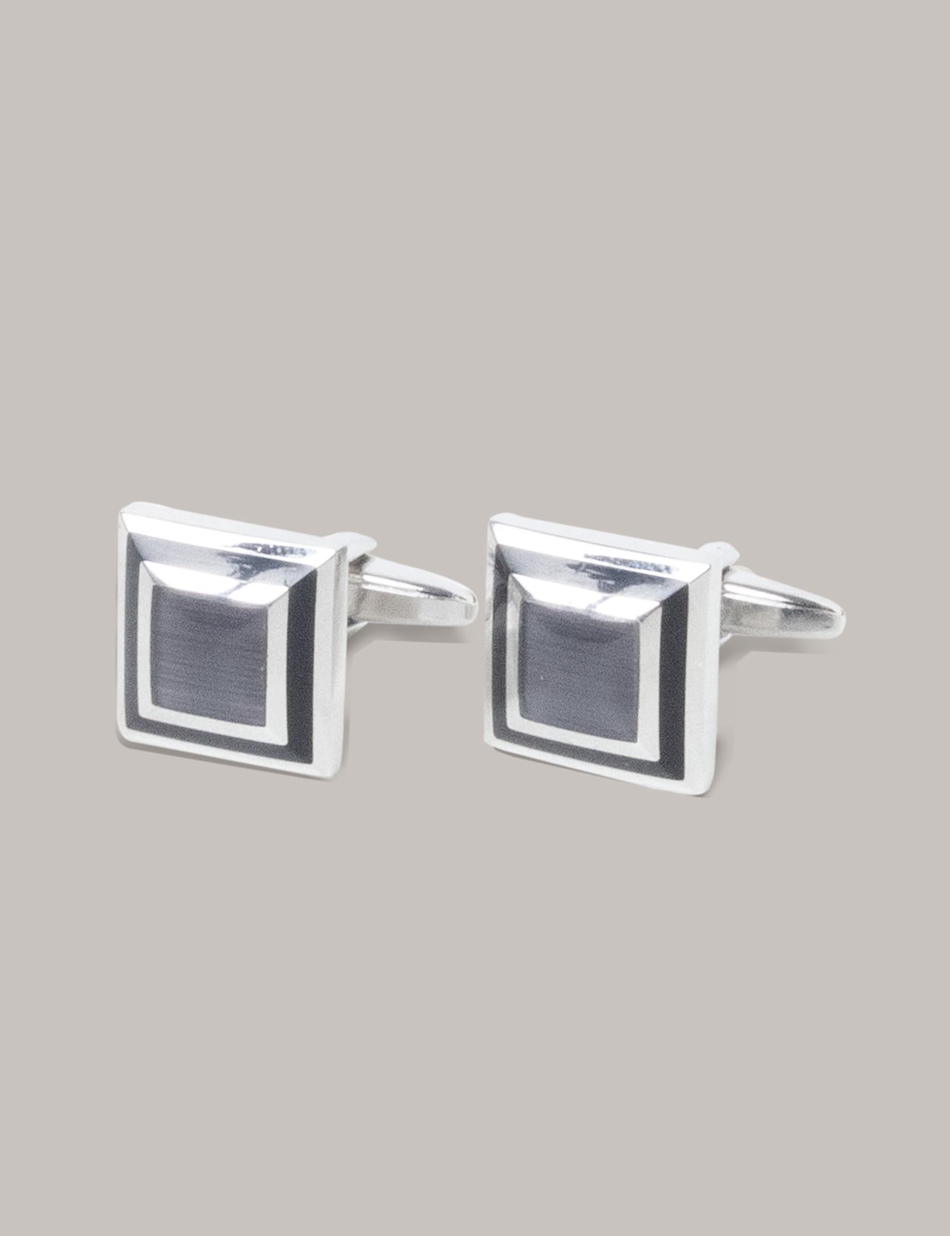 HAWSON Gold Plated Initial Cufflinks - Letter E Monogram Dress Shirt Accessories For Men