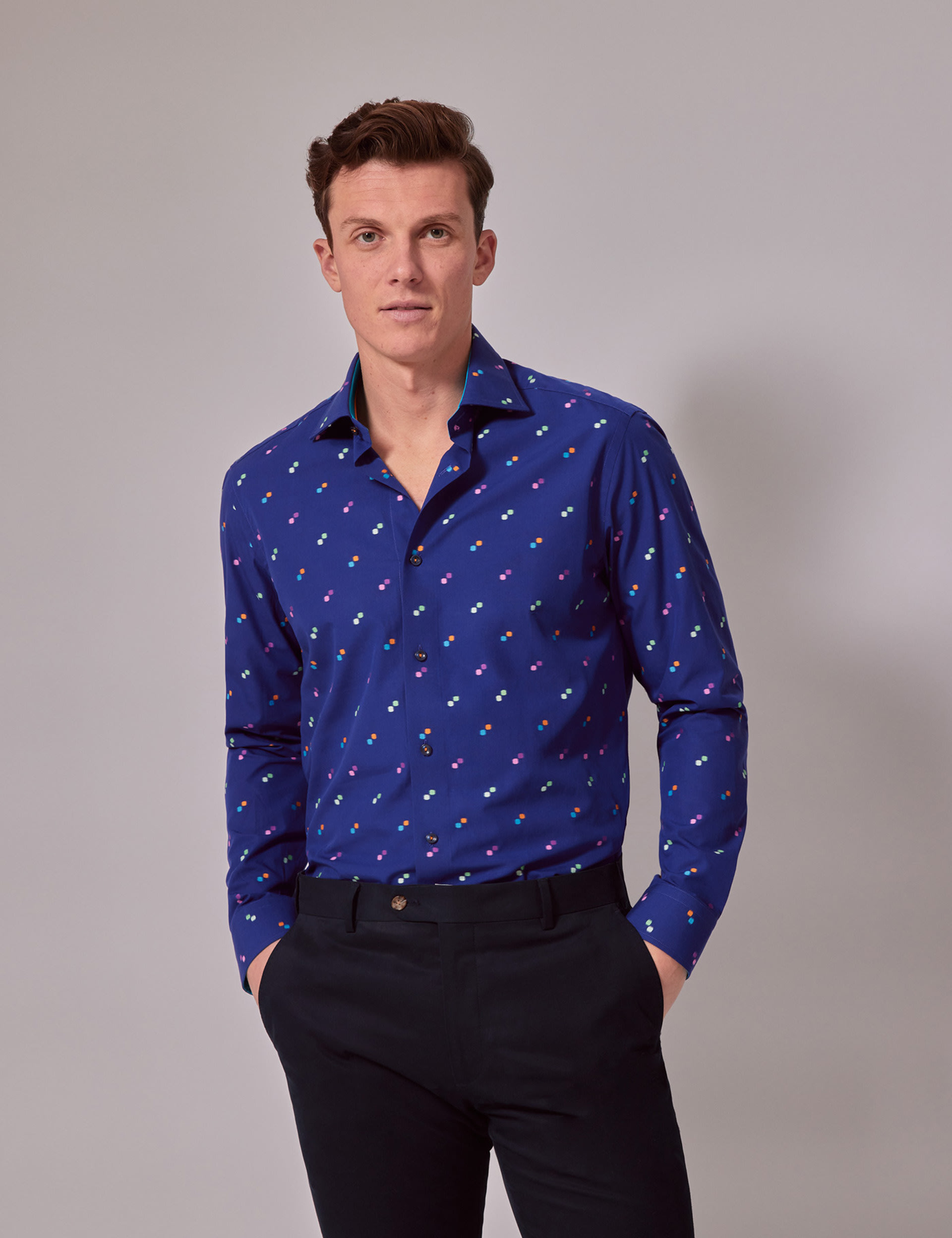 Pure Cotton Textured Shirt | Hawes & Curtis | M&S