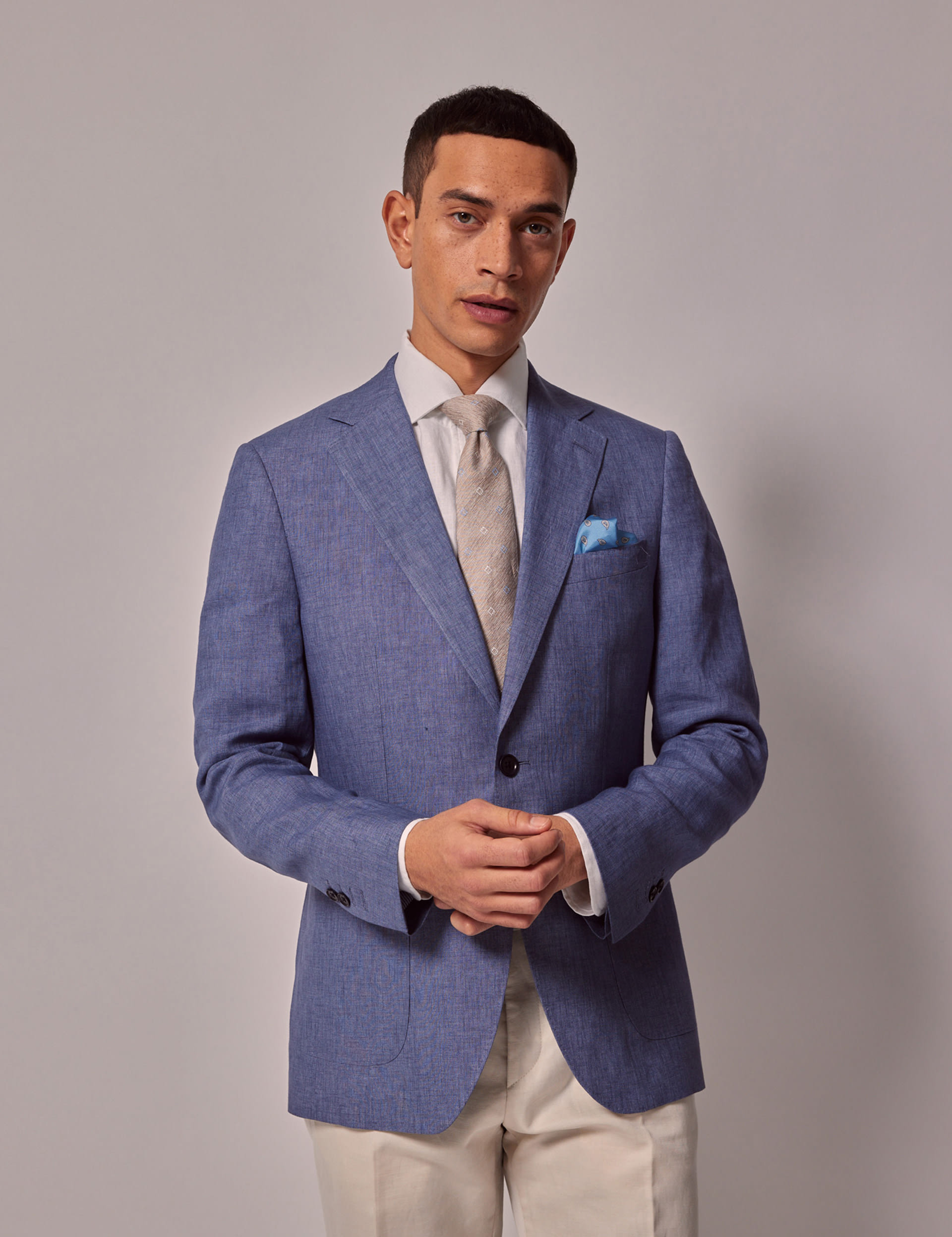 Slim Fit Pure Linen Suit Jacket | Hawes & Curtis | M&S