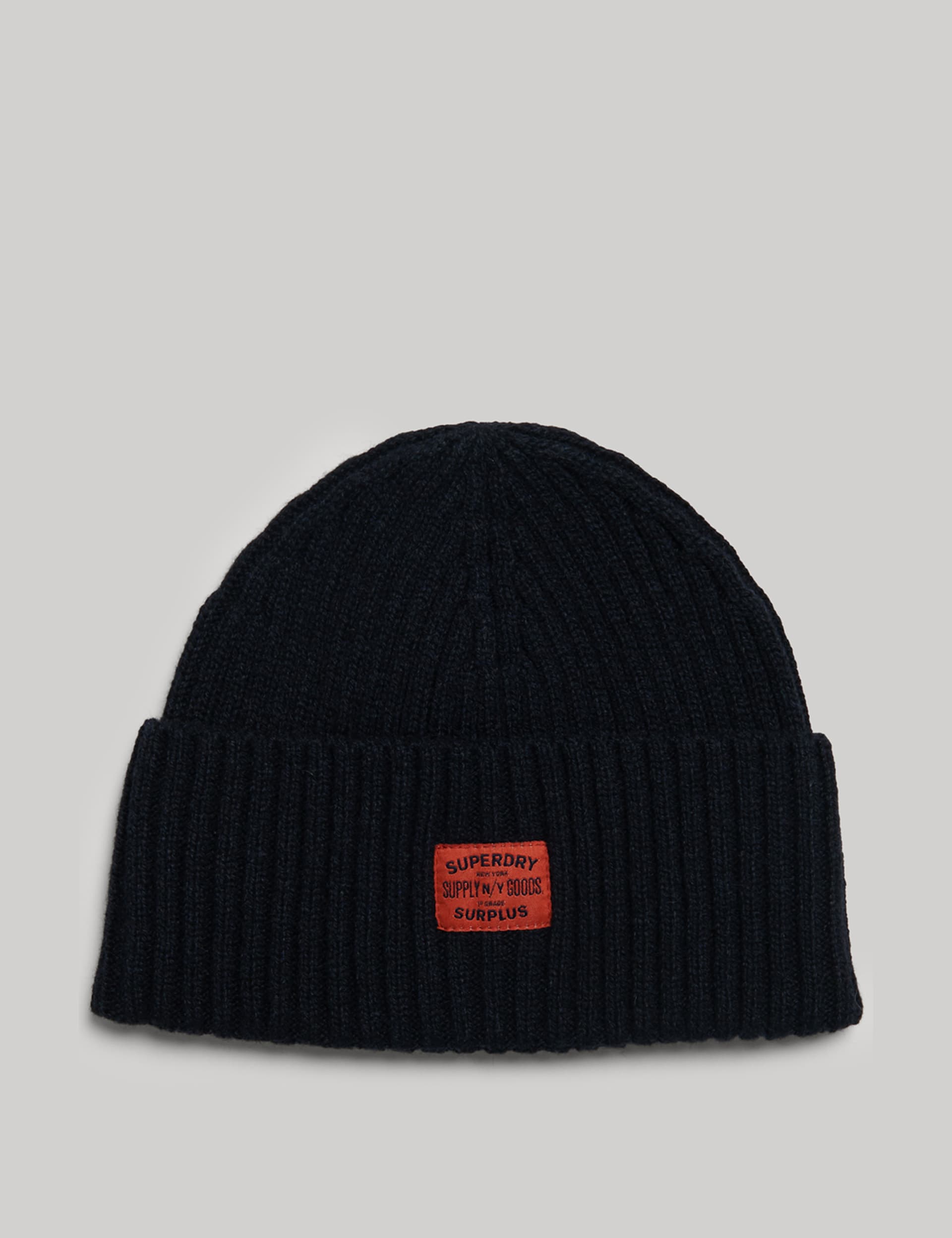 Cappello Invernale Superdry Rib Knit Beanie Unisex - Grigio Melange (Taglia Unica)