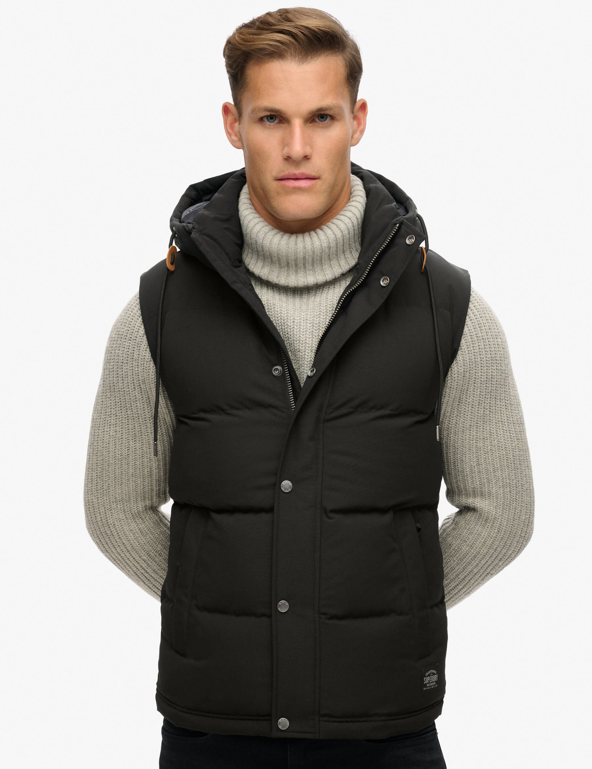 Hooded Quilted Padded Gilet | Superdry | M&S