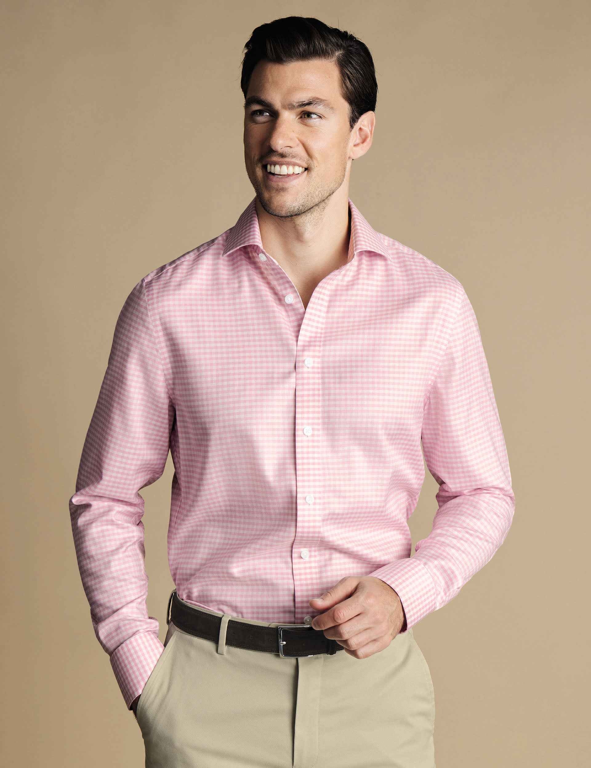 Slim Fit Non Iron Pure Cotton Check Shirt | Charles Tyrwhitt | M&S