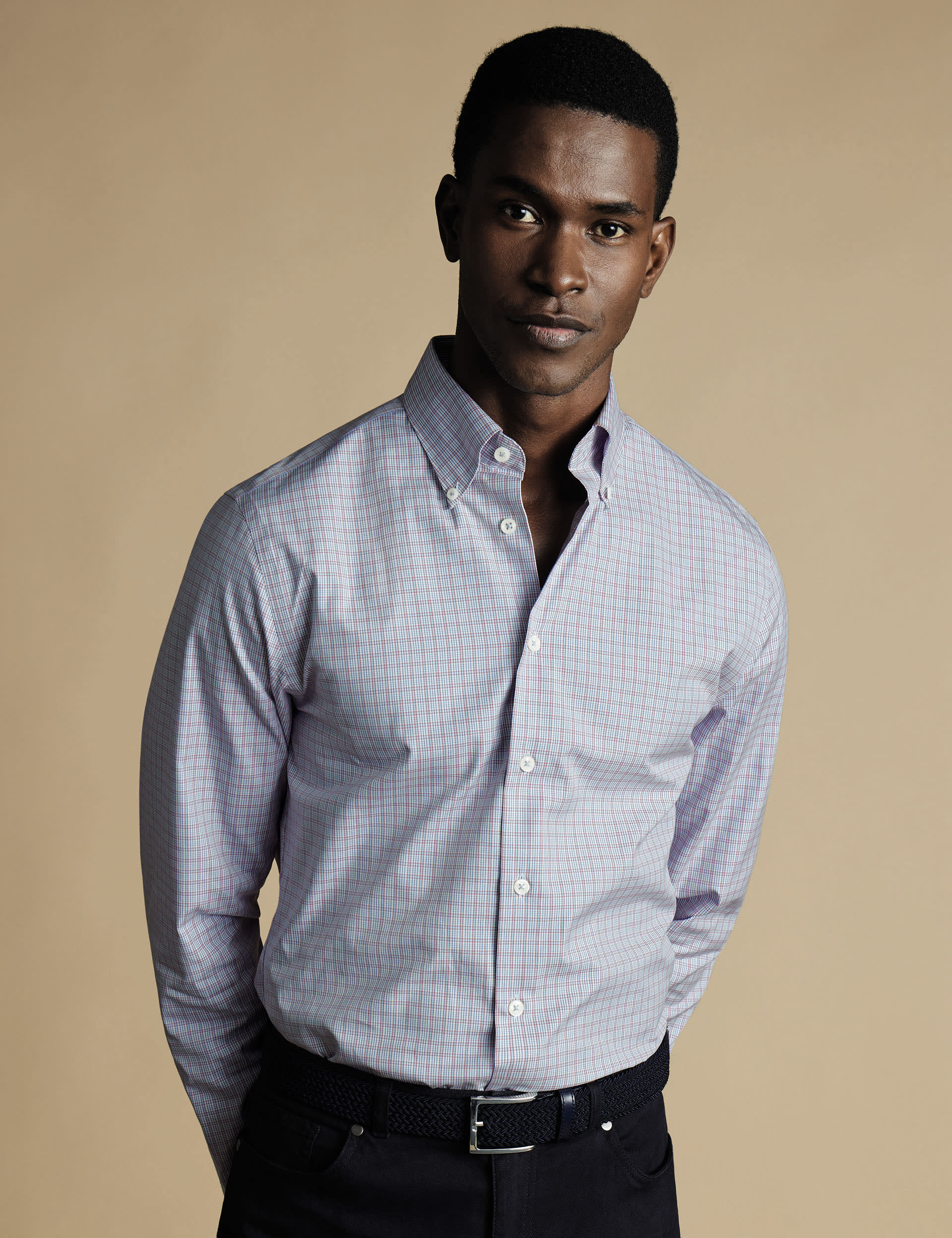 Slim Fit Non Iron Pure Cotton Check Shirt | Charles Tyrwhitt | M&S