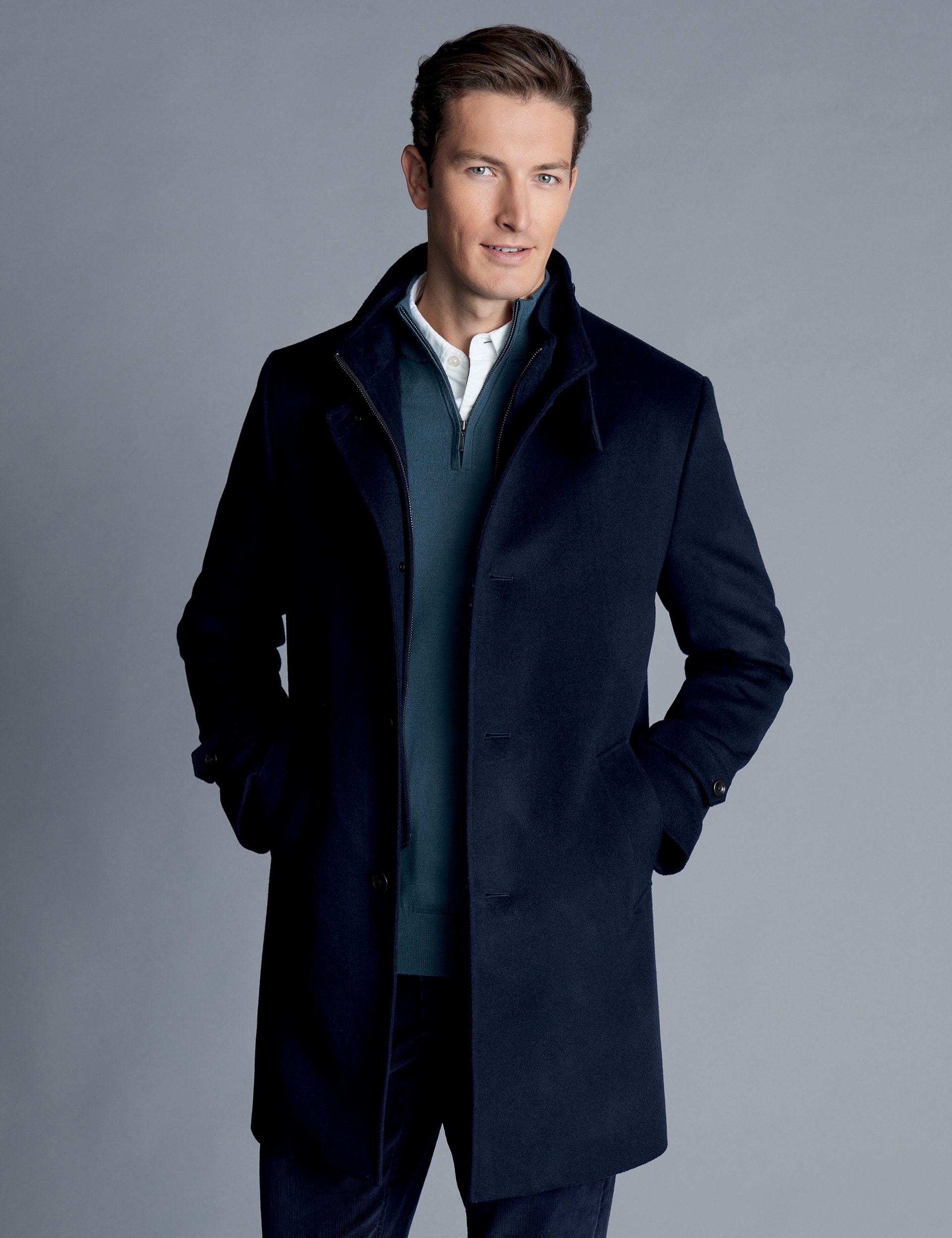 Pure Wool Overcoat | Charles Tyrwhitt | M&S