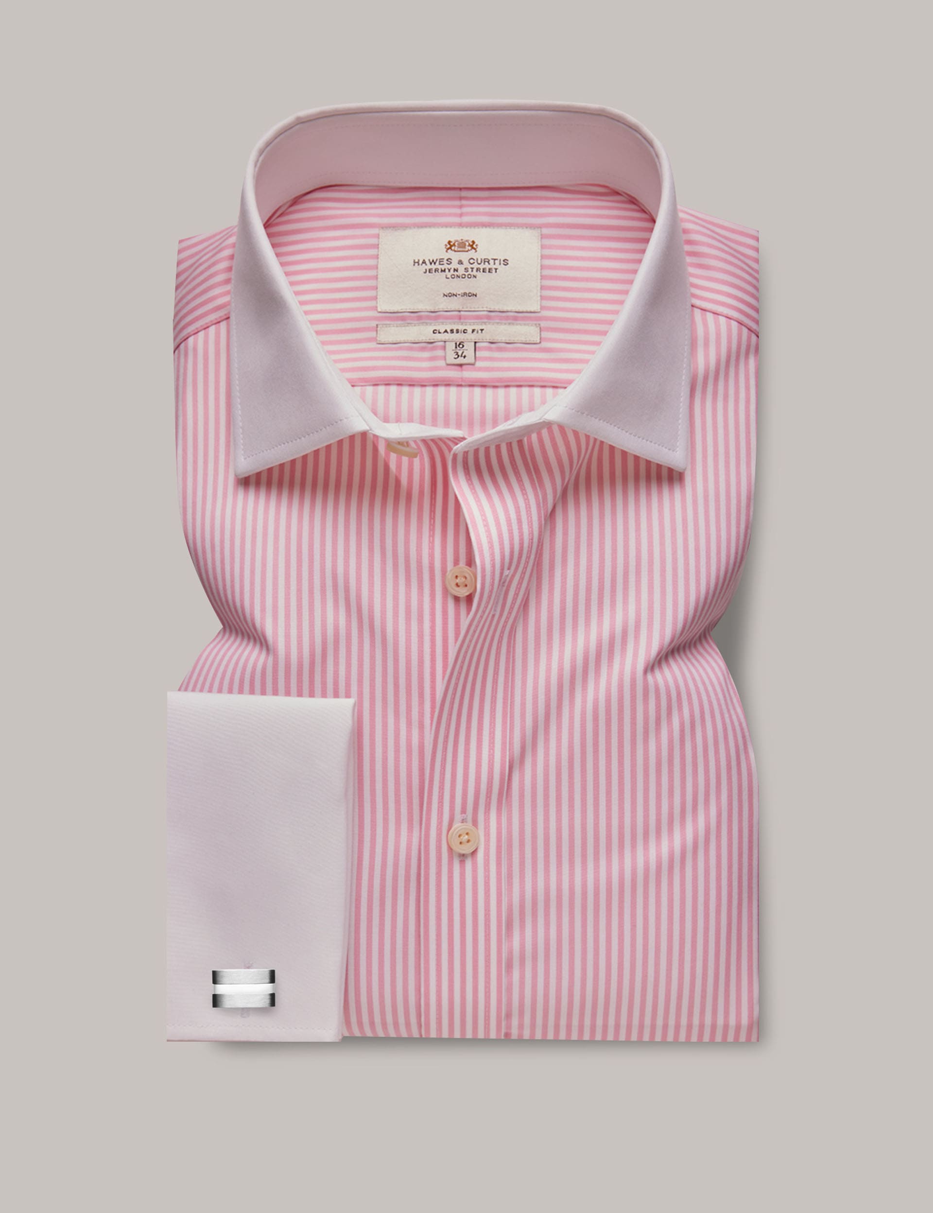 Classic Fit Pure Cotton Striped Shirt | Hawes & Curtis | M&S