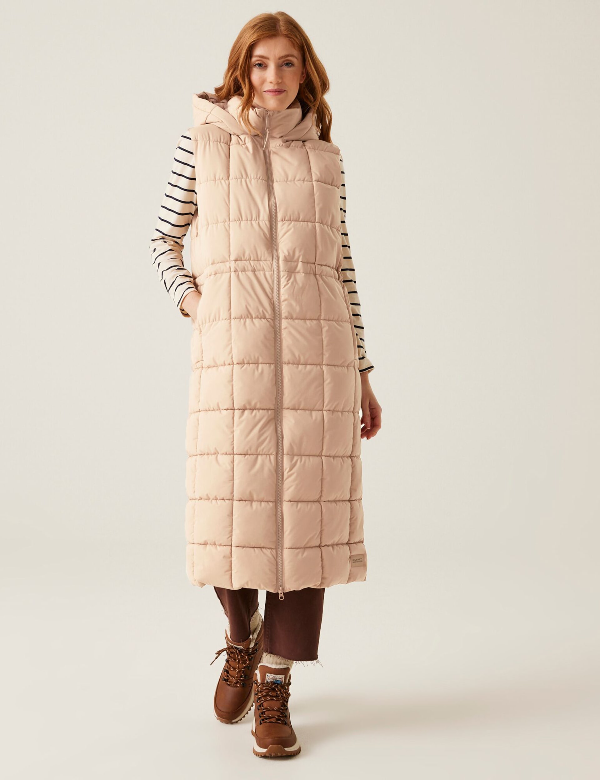 Longline Gilet in Antique White