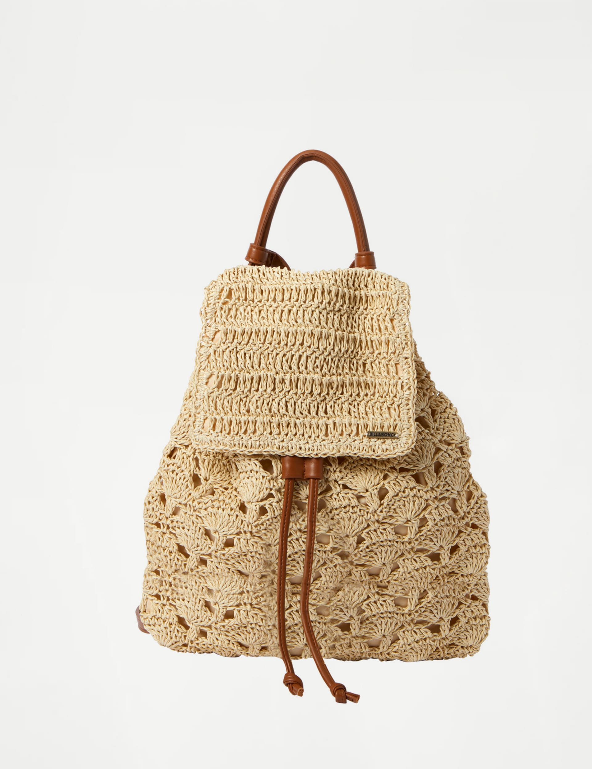 HideAway Woven Drawstring Backpack