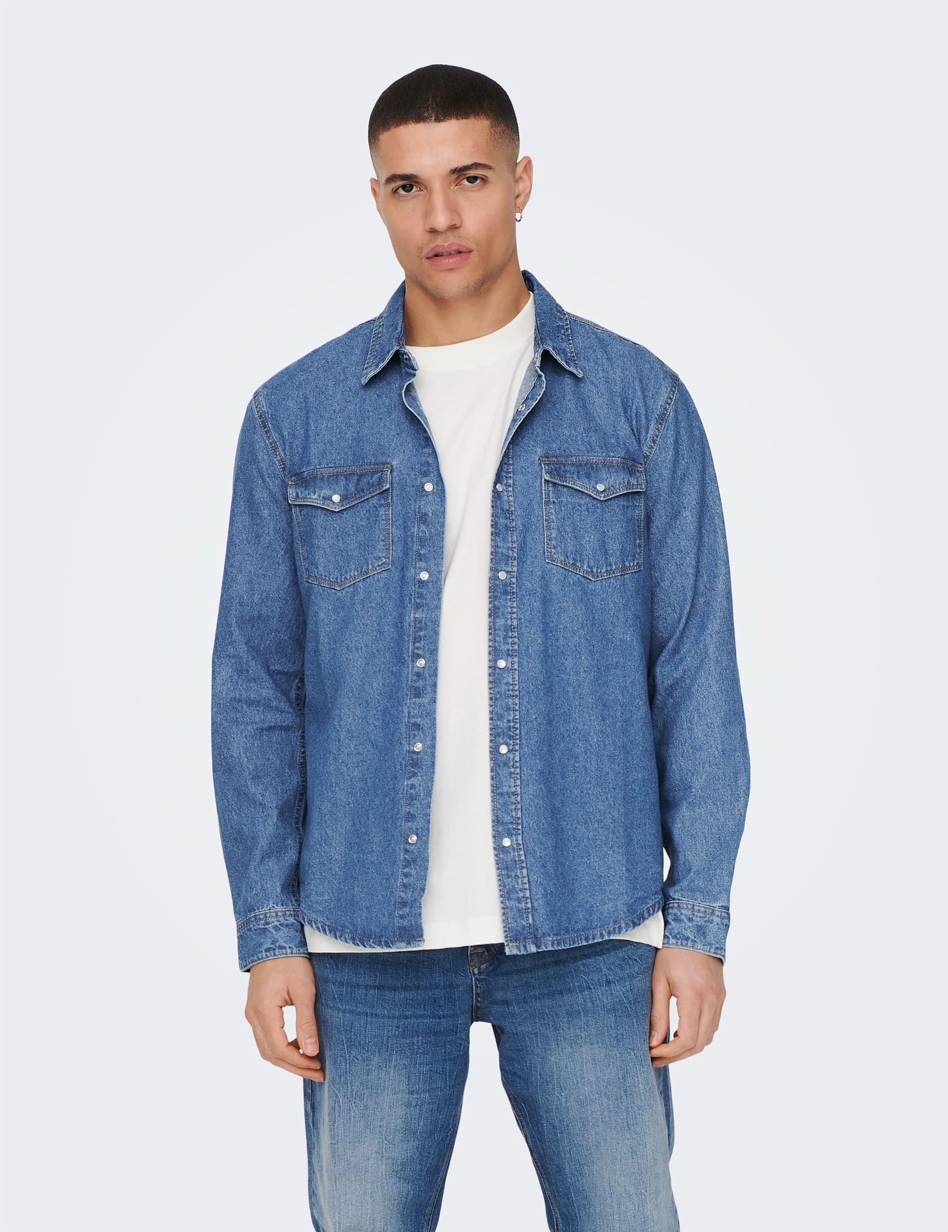 Denim Shirt | ONLY & SONS | M&S