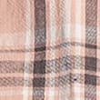 Cotton Linen Blend Check Shirt - pink