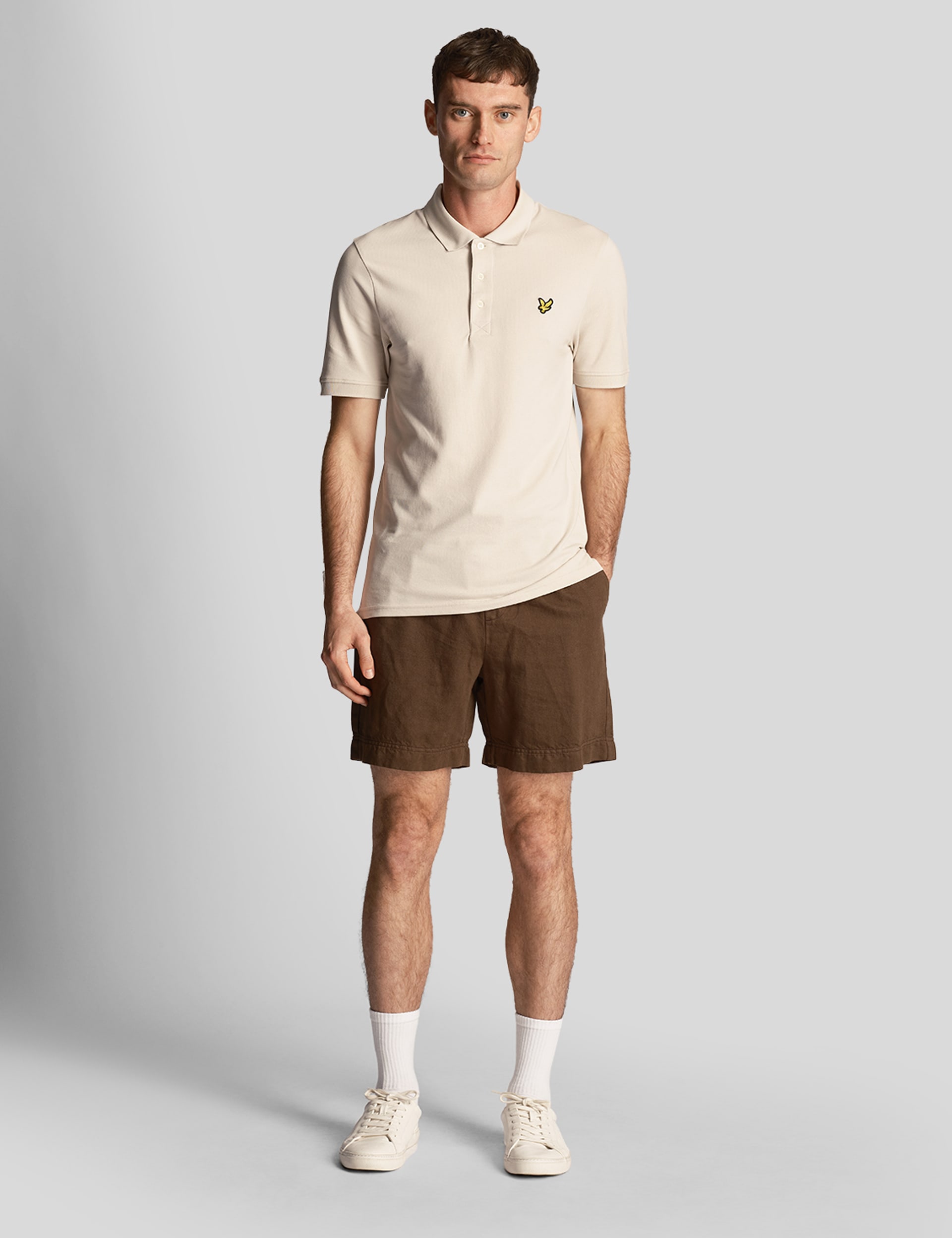 Regular Fit Linen Blend Shorts