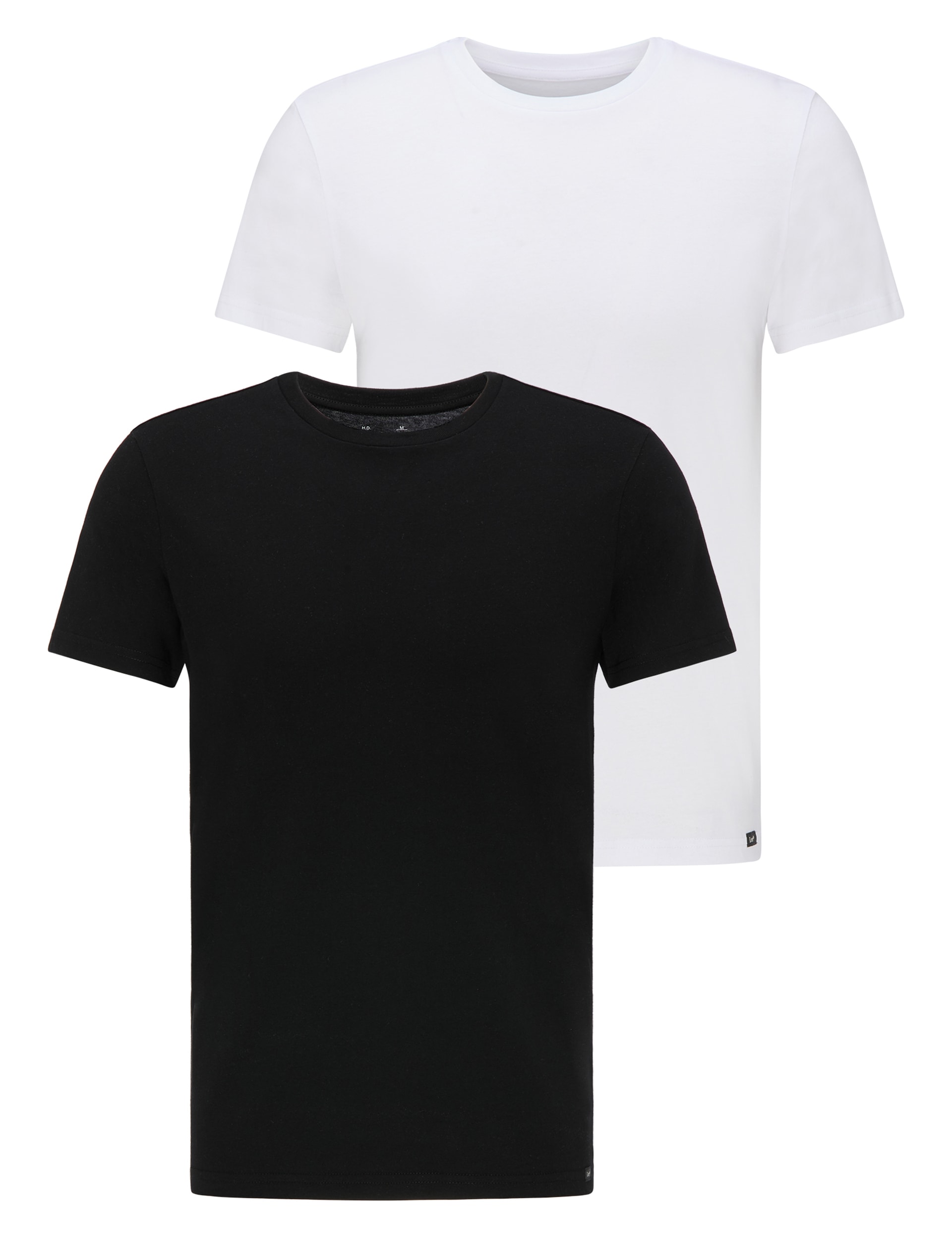 2pk Pure Cotton Crew Neck T-Shirts