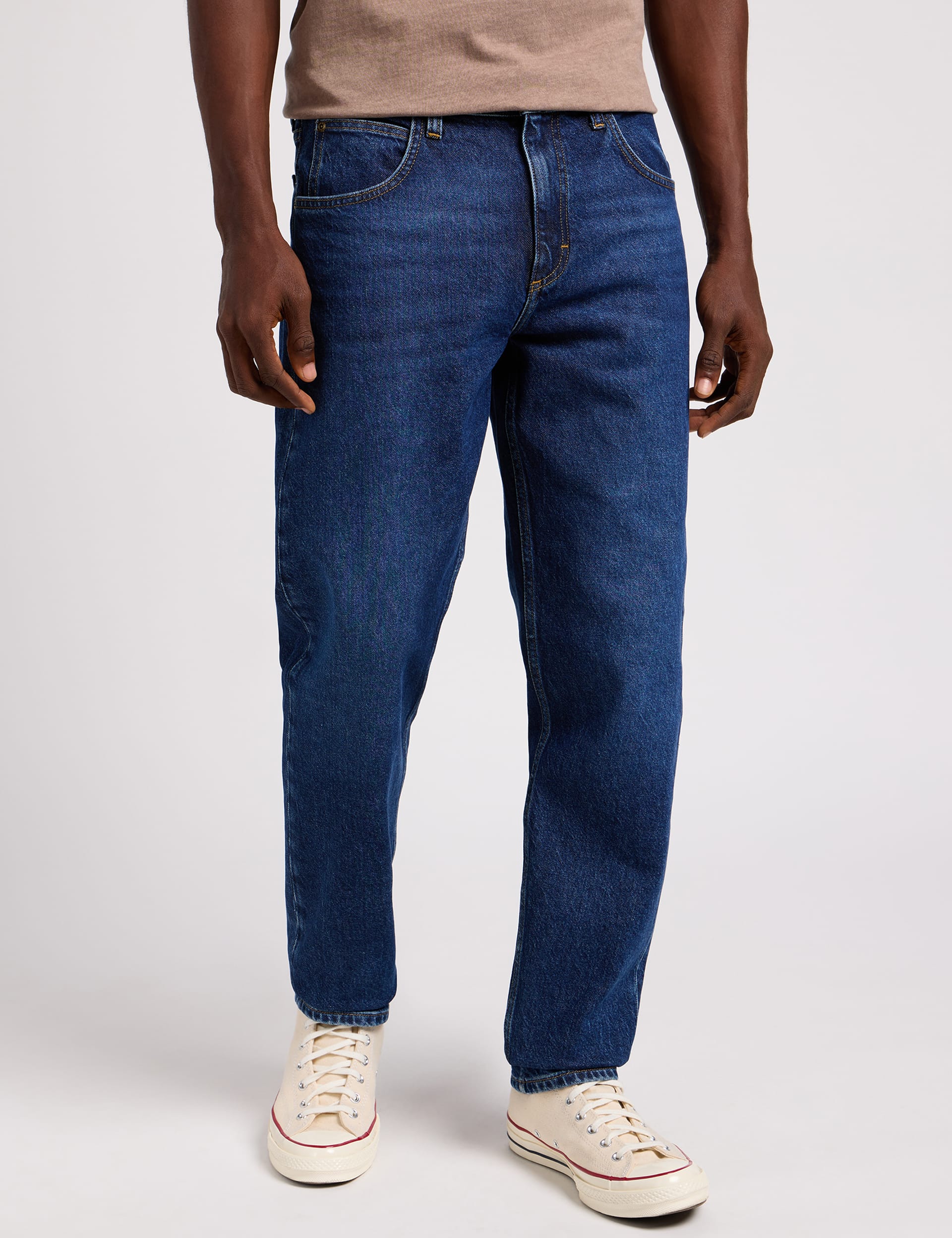 Tapered Fit Relaxed 5 Pocket Jeans