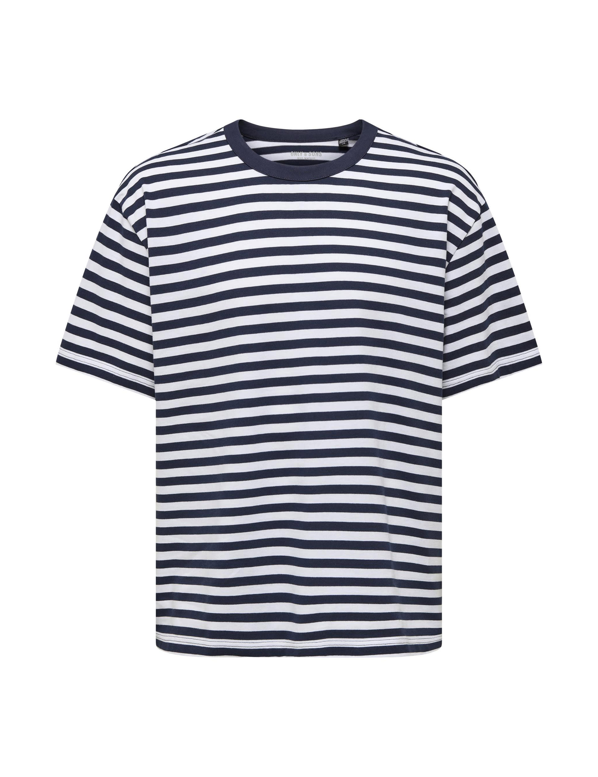 Pure Cotton Striped T-Shirt | ONLY & SONS | M&S