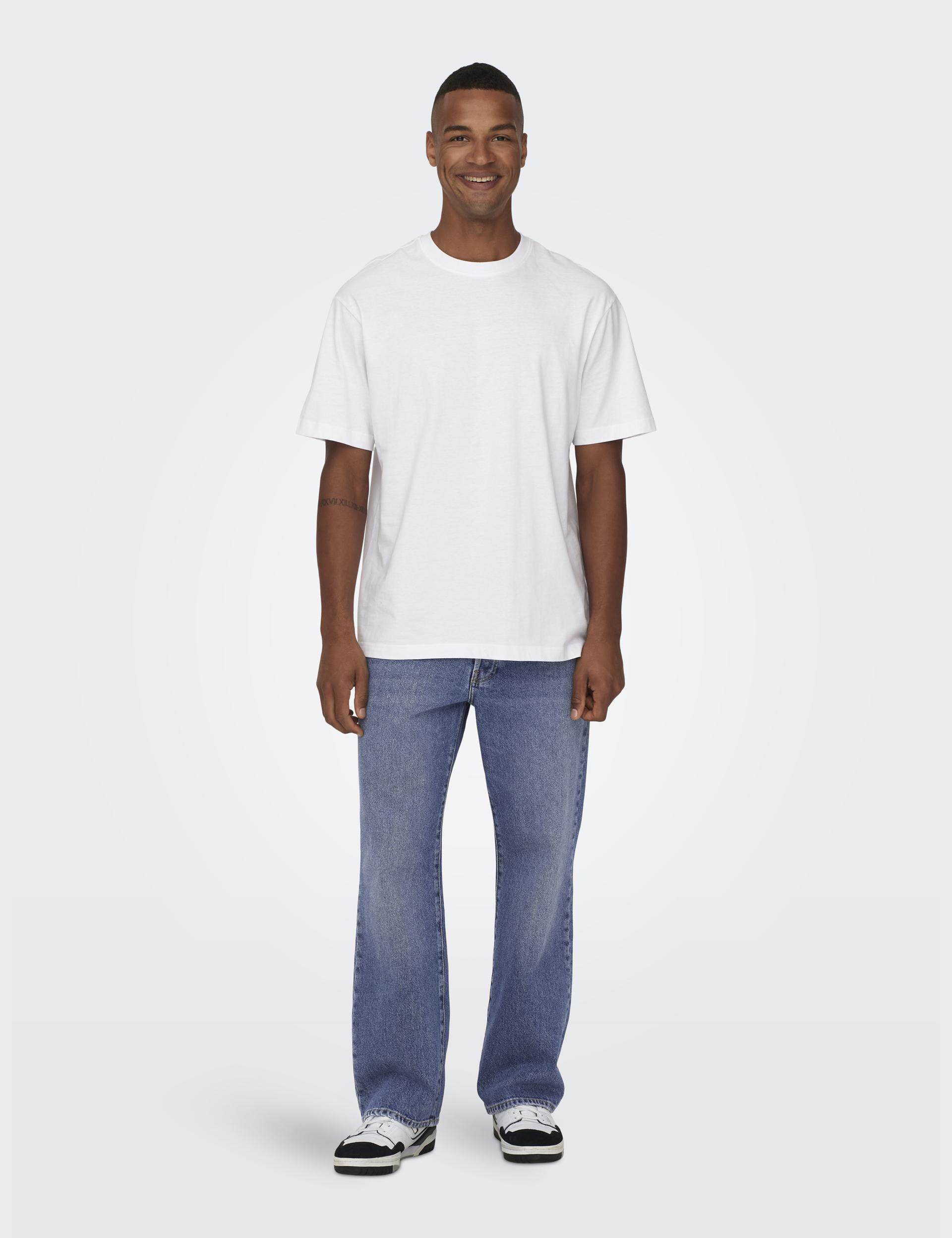 Loose Fit 5 pocket Jeans | ONLY & SONS | M&S