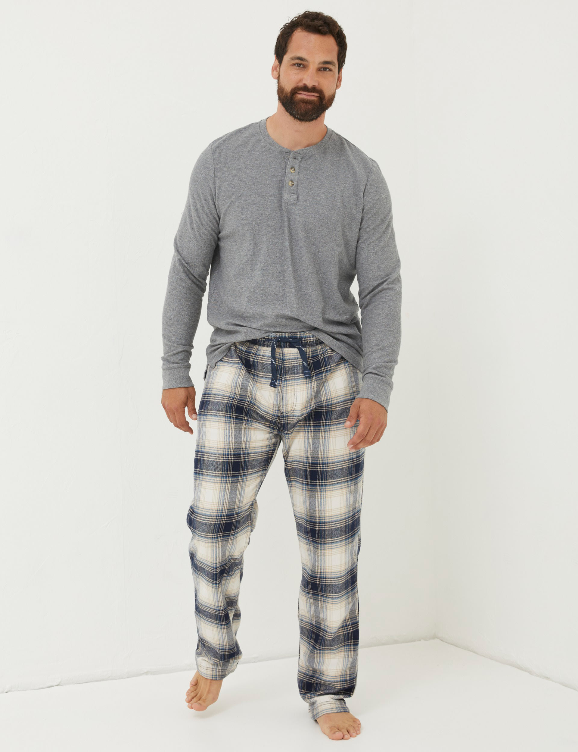 Pure Cotton Checked Pyjama Bottoms | FatFace | M&S