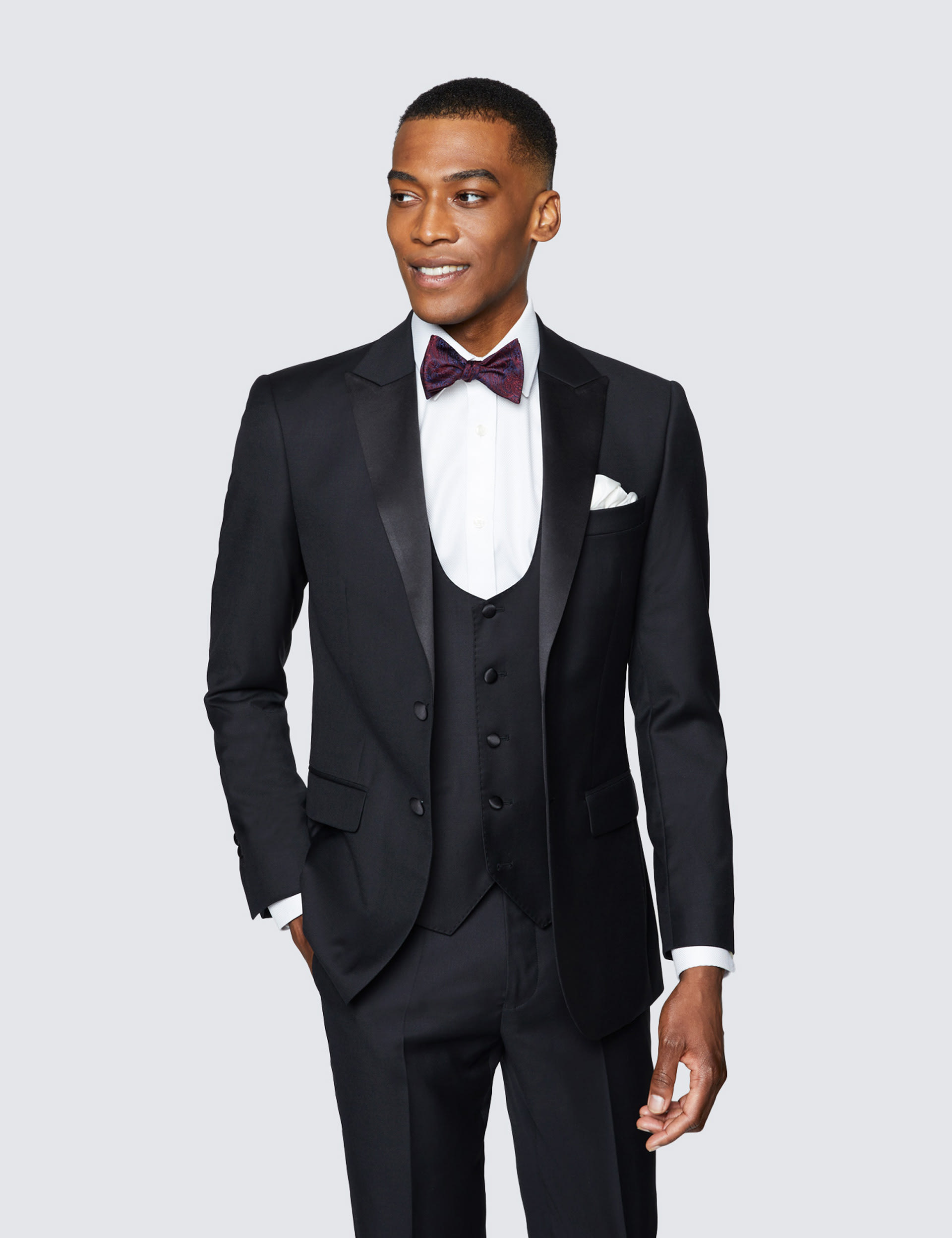 Slim Fit Pure Wool Tuxedo Jacket | Hawes and Curtis | M&S