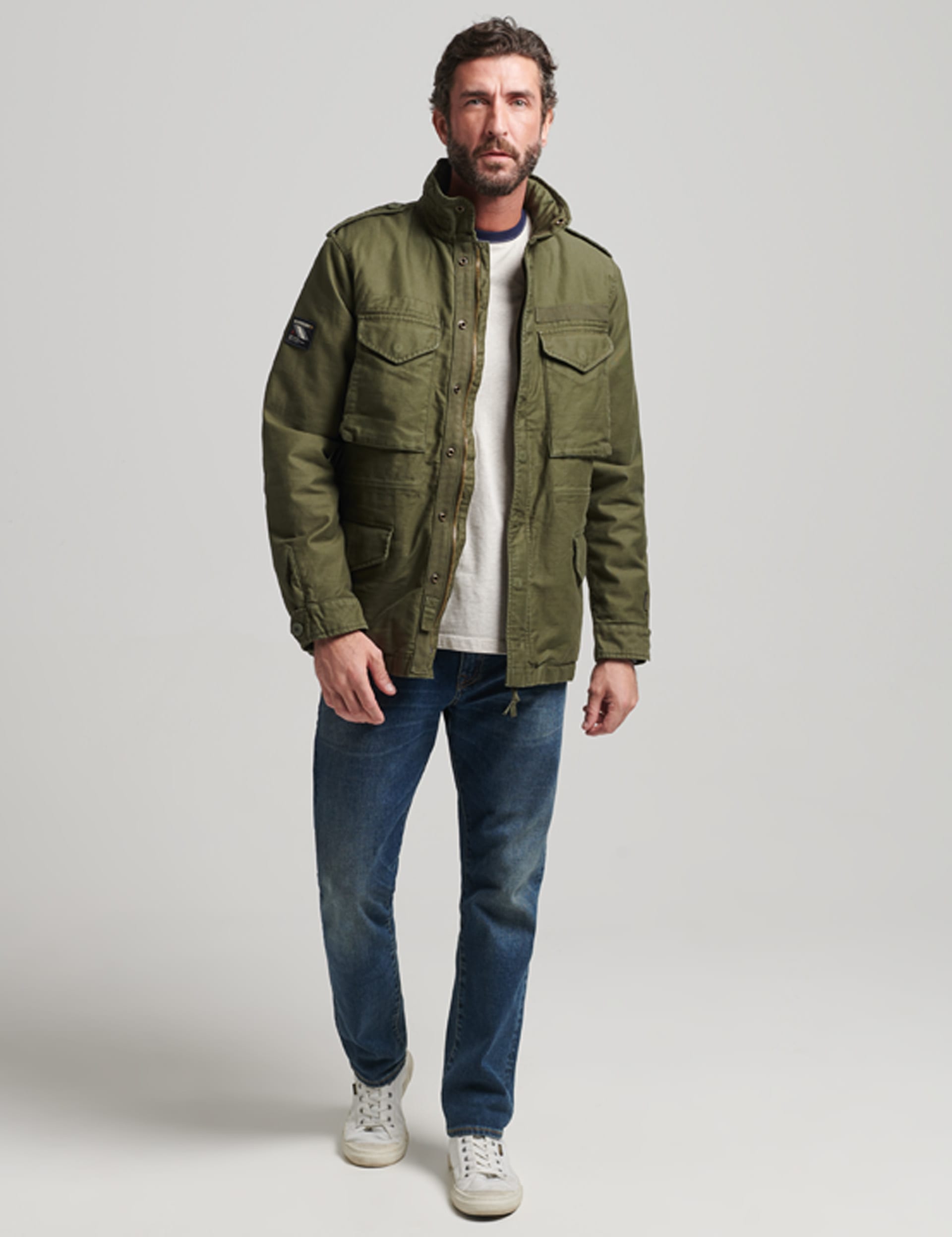 Borg Lined Utility Jacket | Superdry | M&S