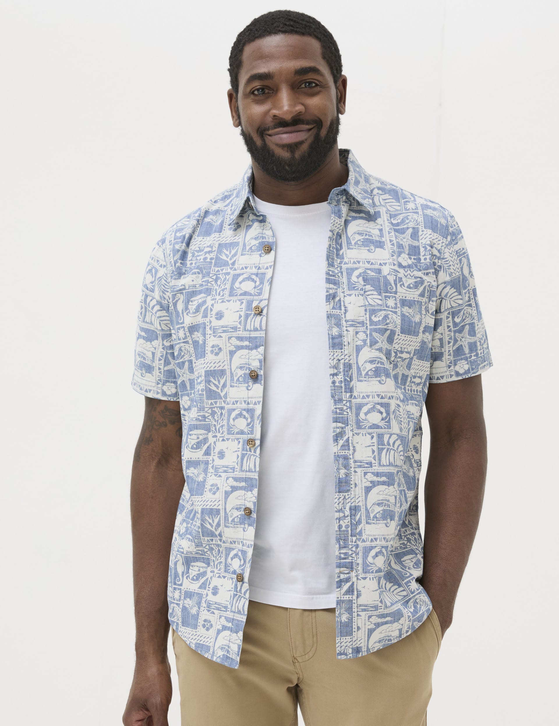 Pure Cotton Print Shirt | FatFace | M&S