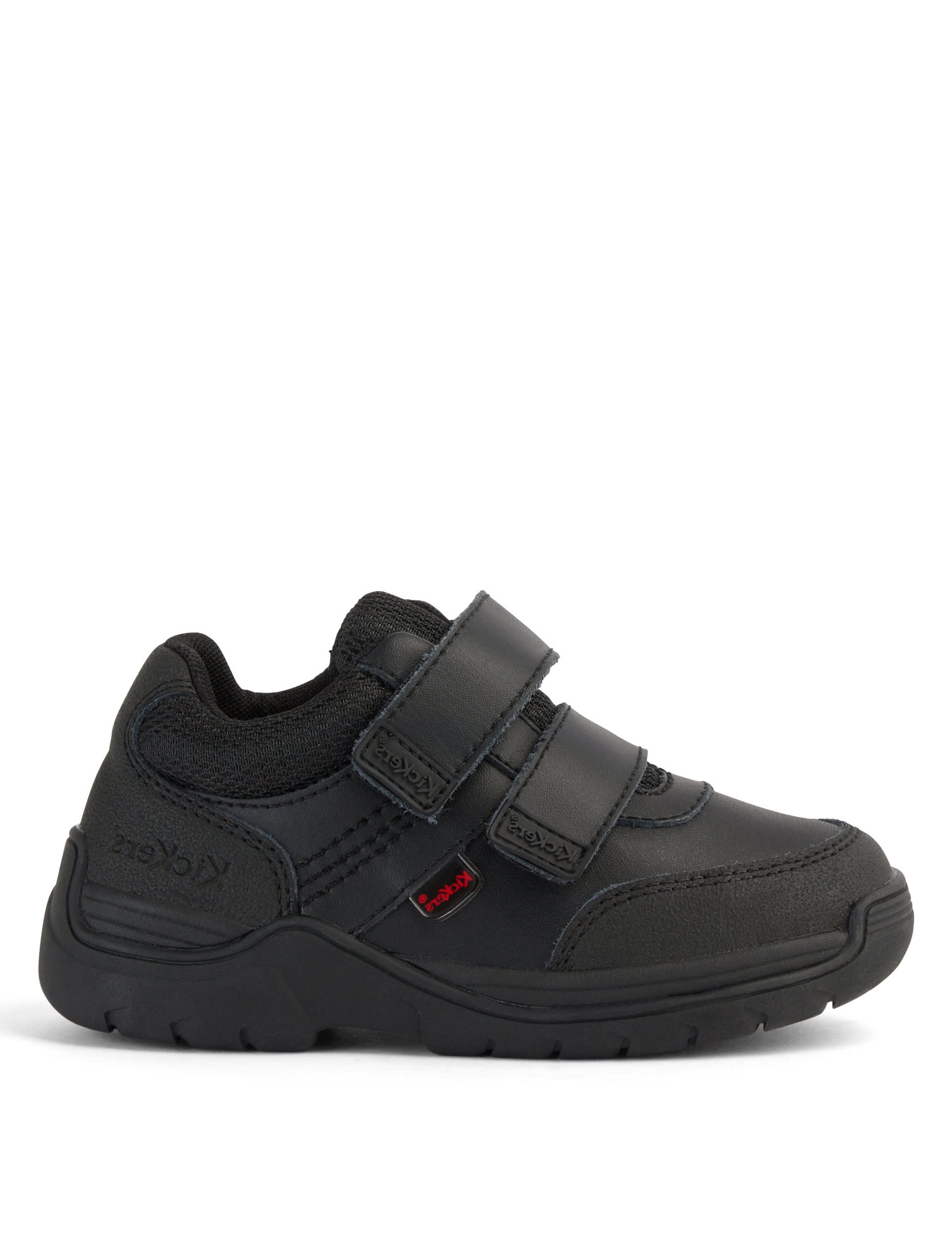 Kids' Leather Riptape School Shoes