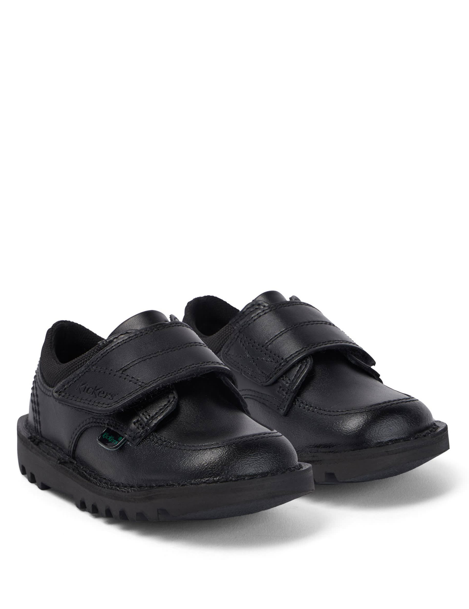 Kids' Leather Riptape School Shoes