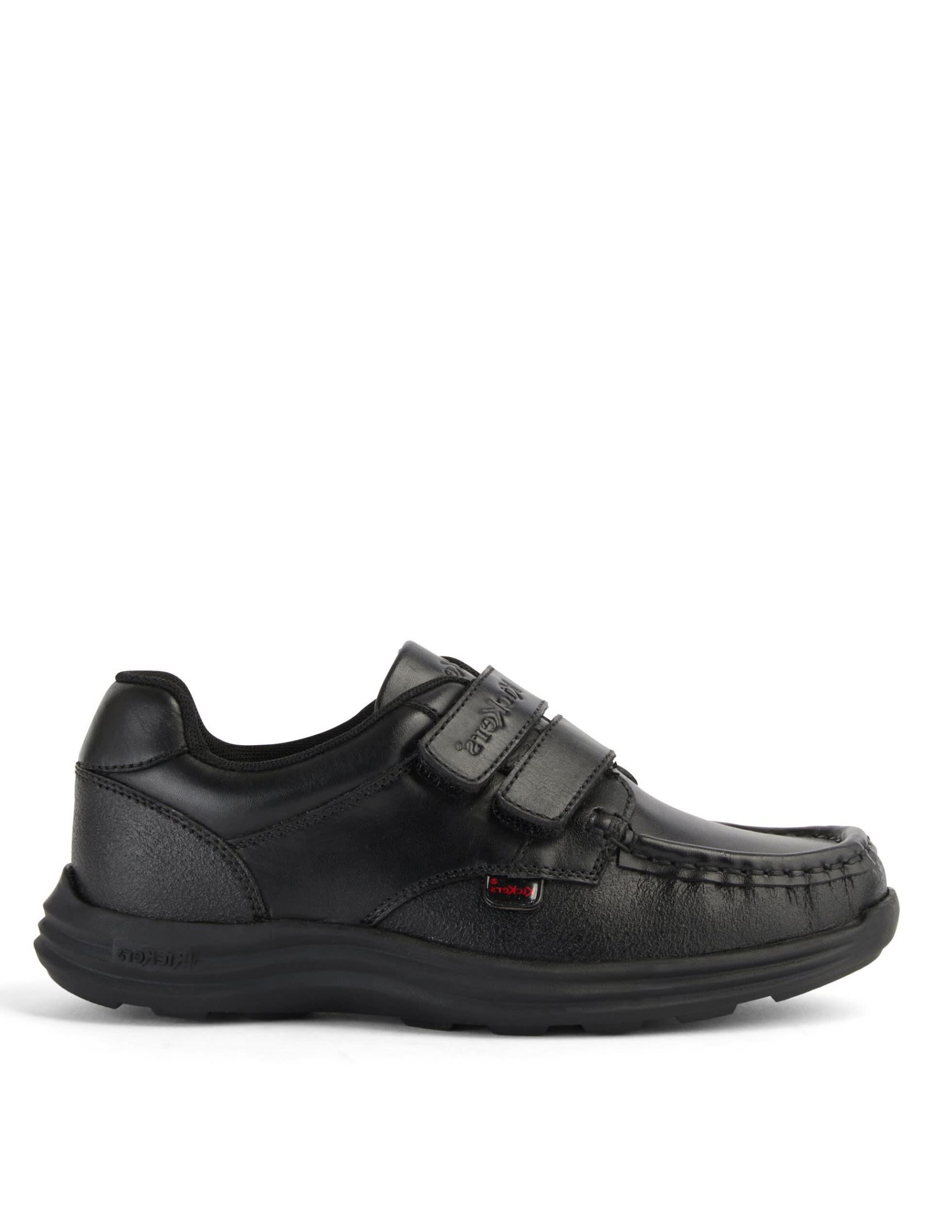 Kids' Leather Riptape School Shoes