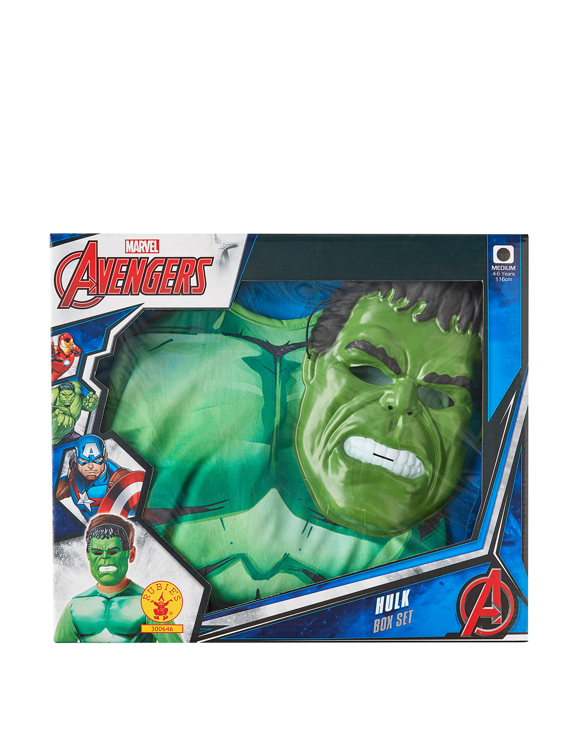 Marvel Avengers Hulk Fancy Dress Costume Box Set 4 6 Yrs