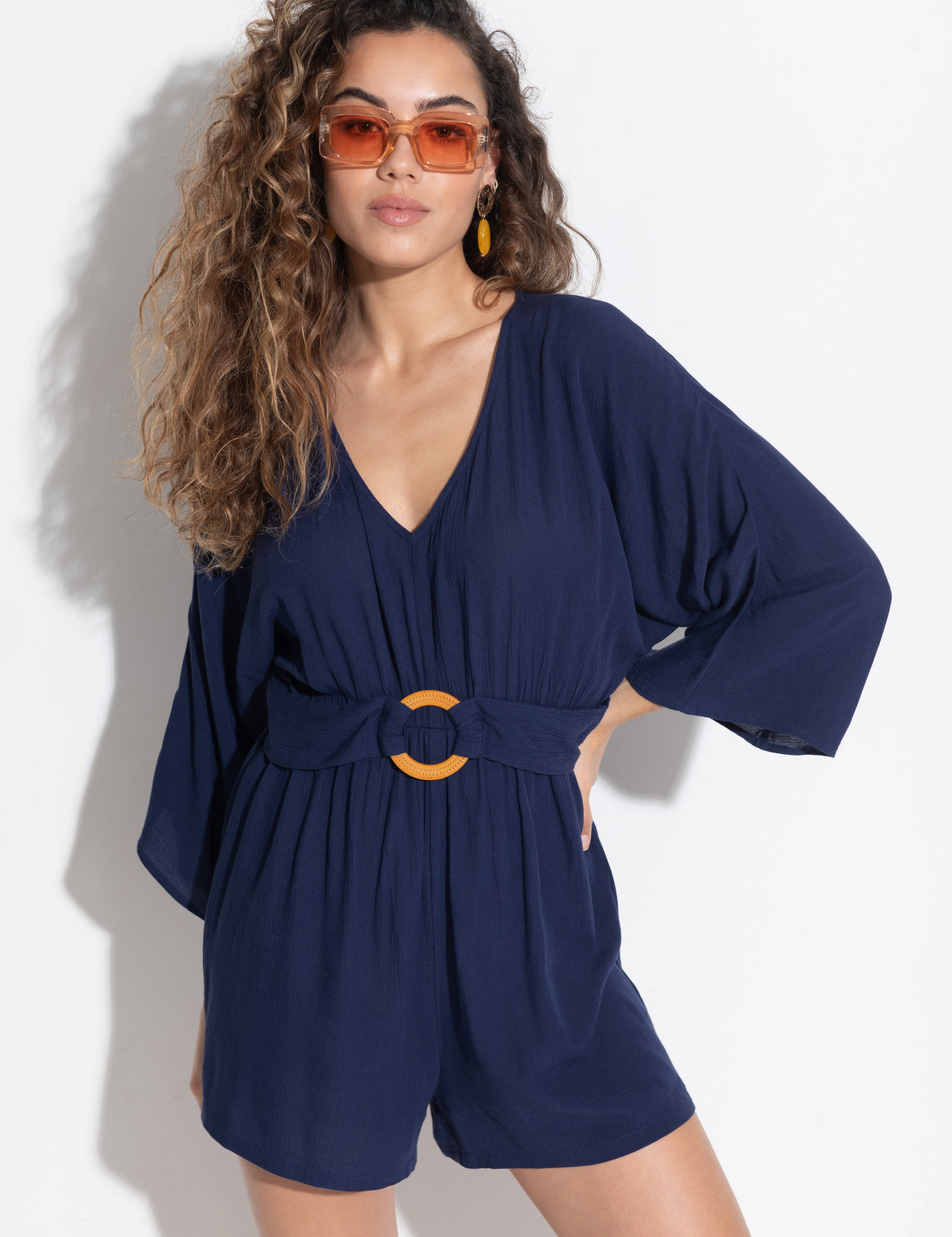 Belted Crinkle Playsuit | Pour Moi | M&S