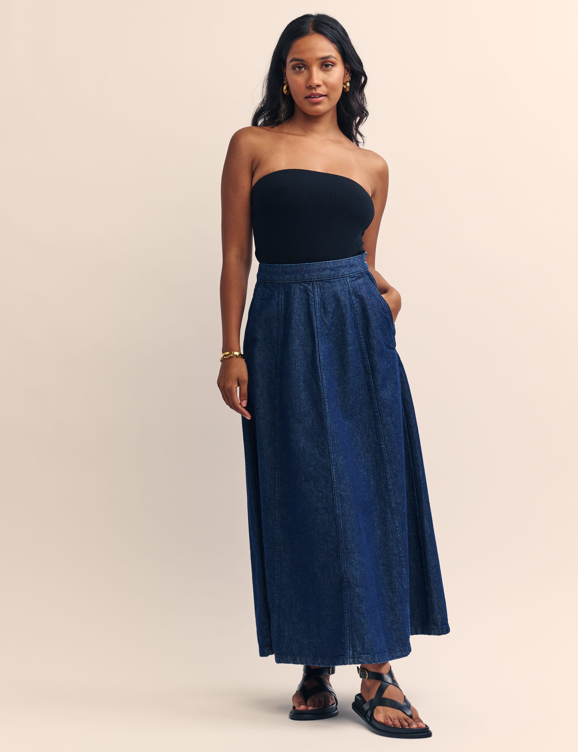 Three M skirt blue main image 0